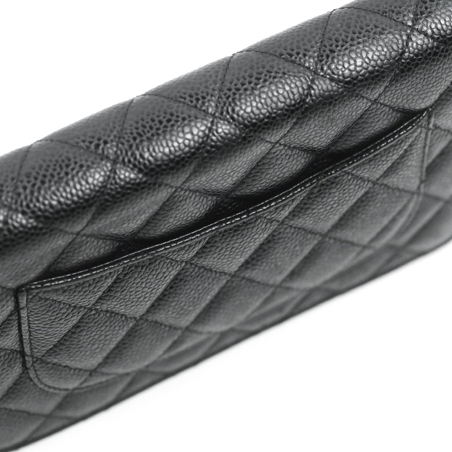 Chanel Quilted Classic WOC Black Caviar Gold Hardware