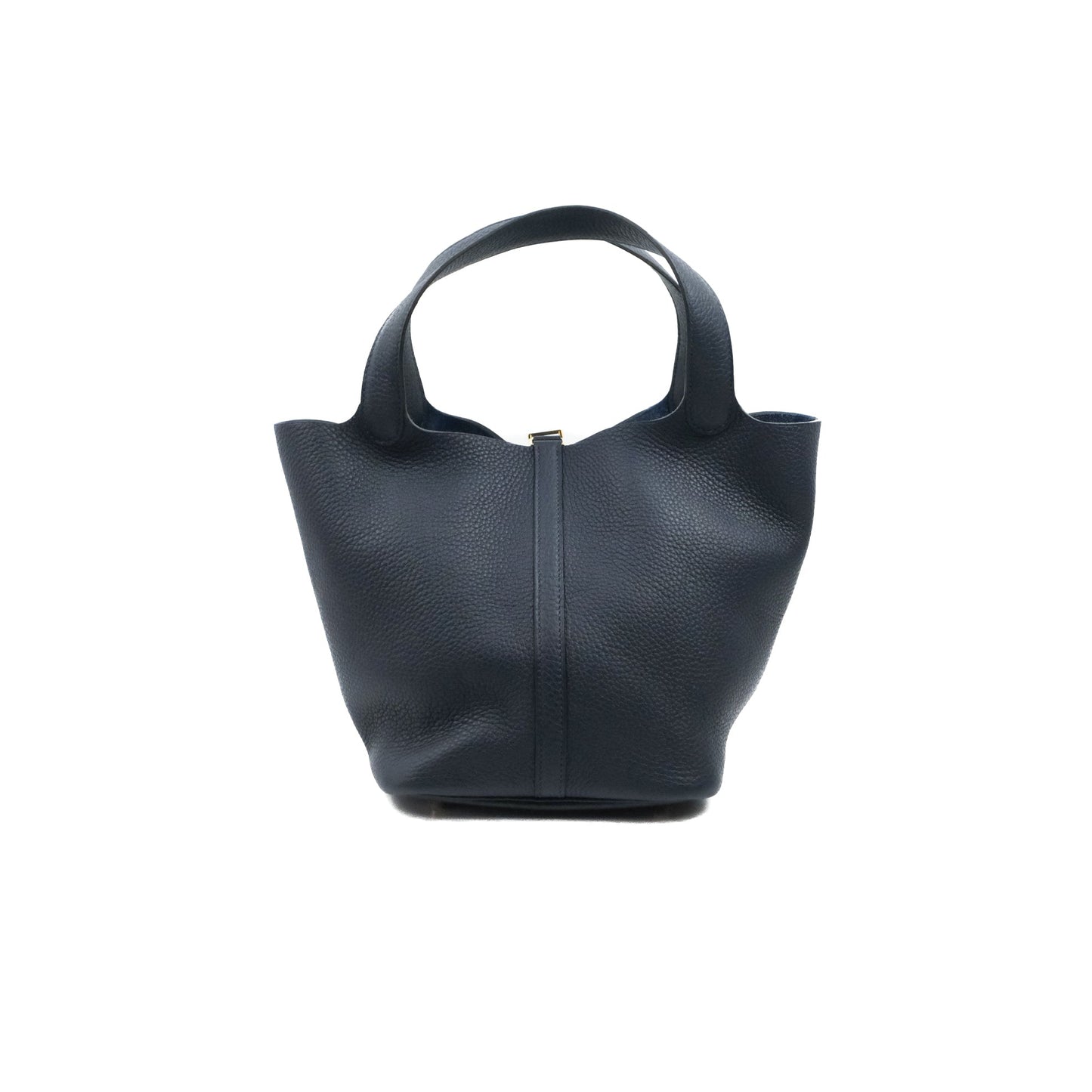 Hermès Picotin 22 Clemence Bleu Nuit Gold Hardware