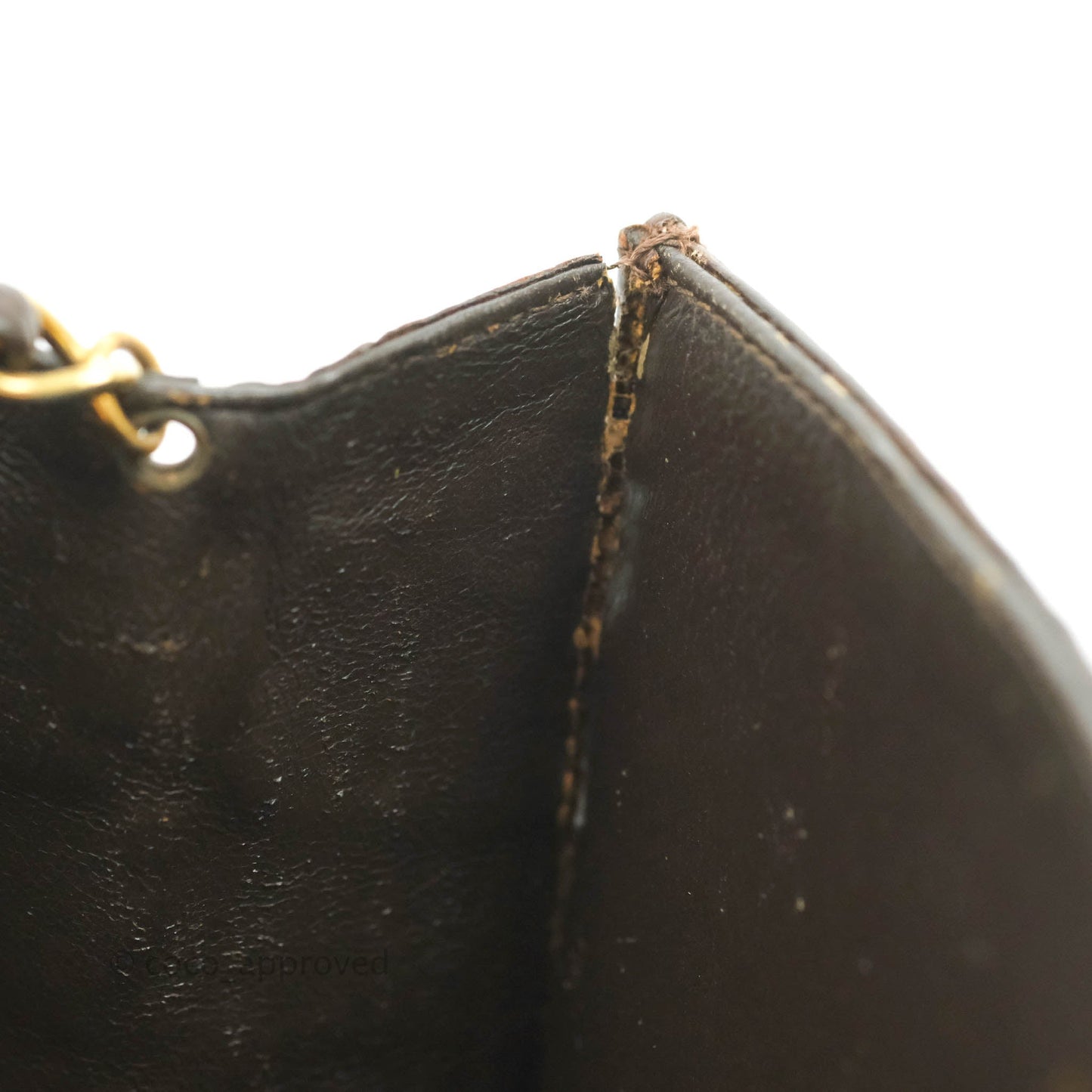 Chanel Vintage Brown Crocodile Leather Shoulder Bag Gold Hardware