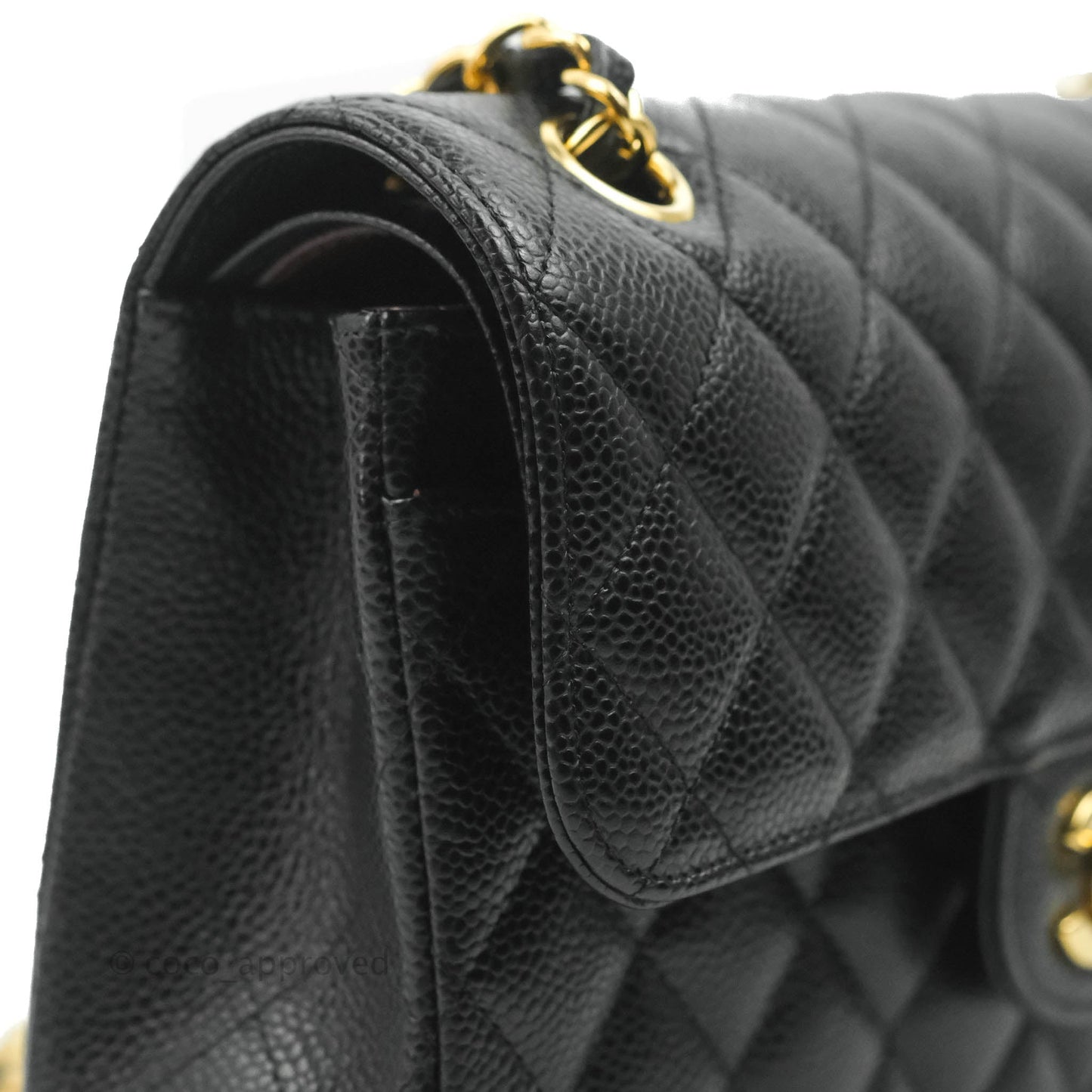 Chanel Small Classic Quilted Flap Black Caviar Gold Hardware