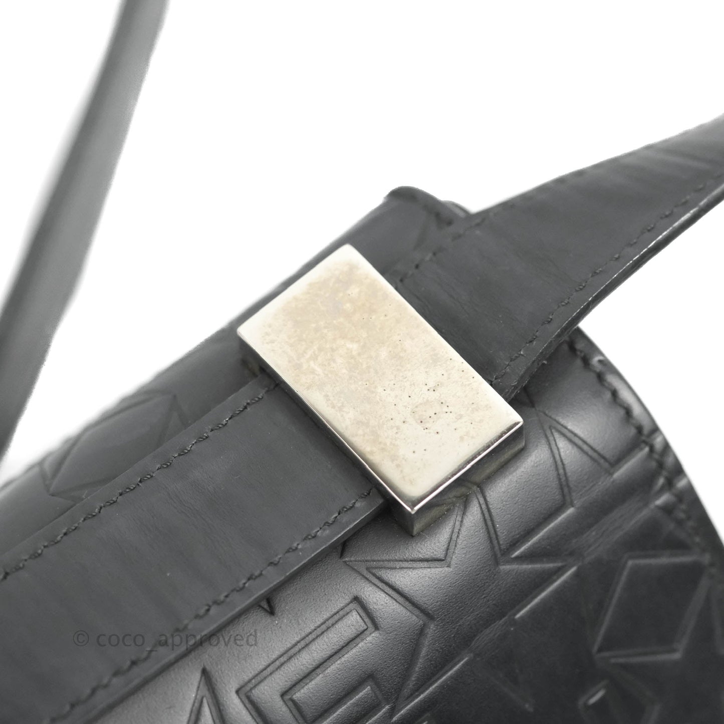 Givenchy Calfskin Star Embossed Medium Pandora Box Crossbody Bag Black