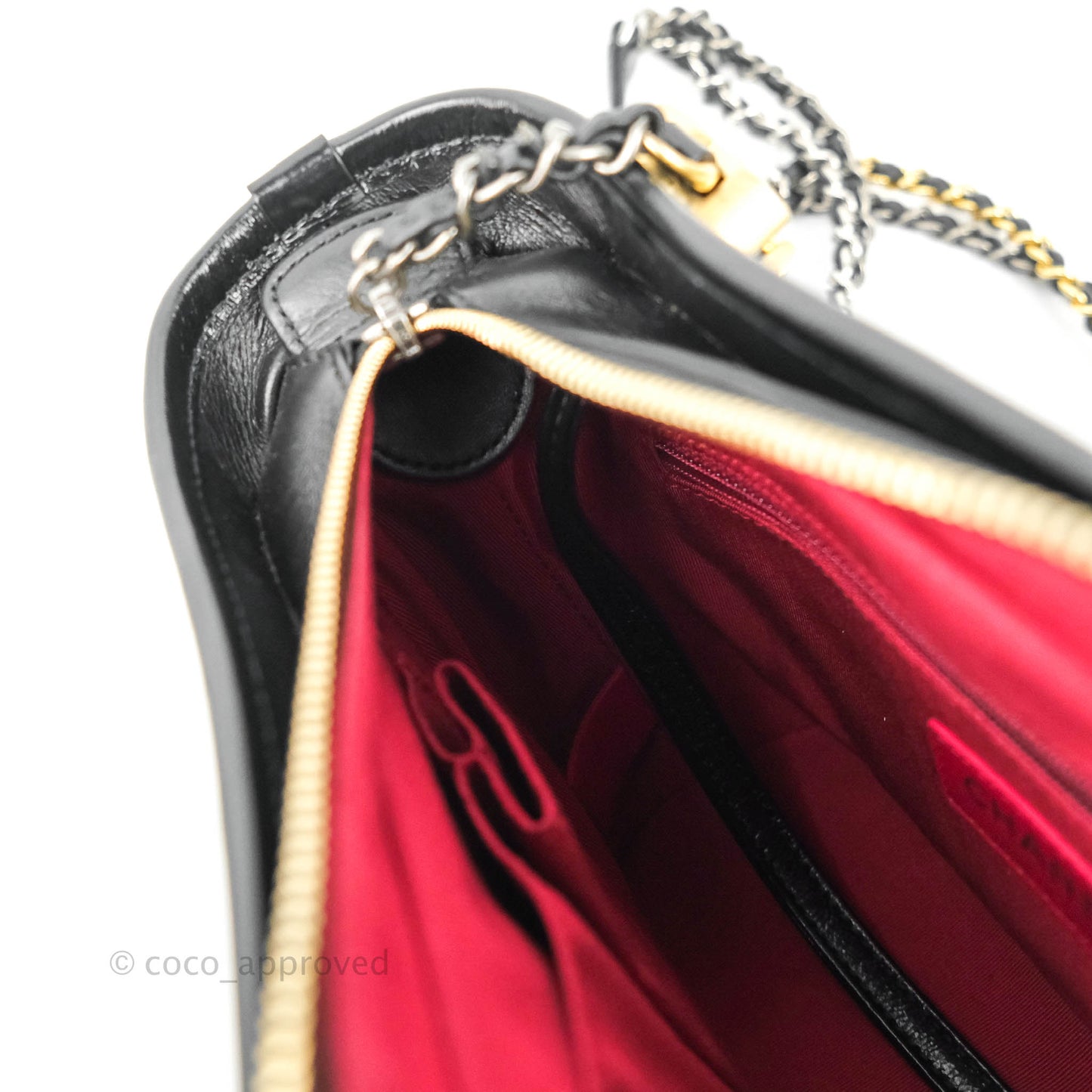Chanel Gabrielle Hobo with Logo Handle Quilted Aged Calfskin Small