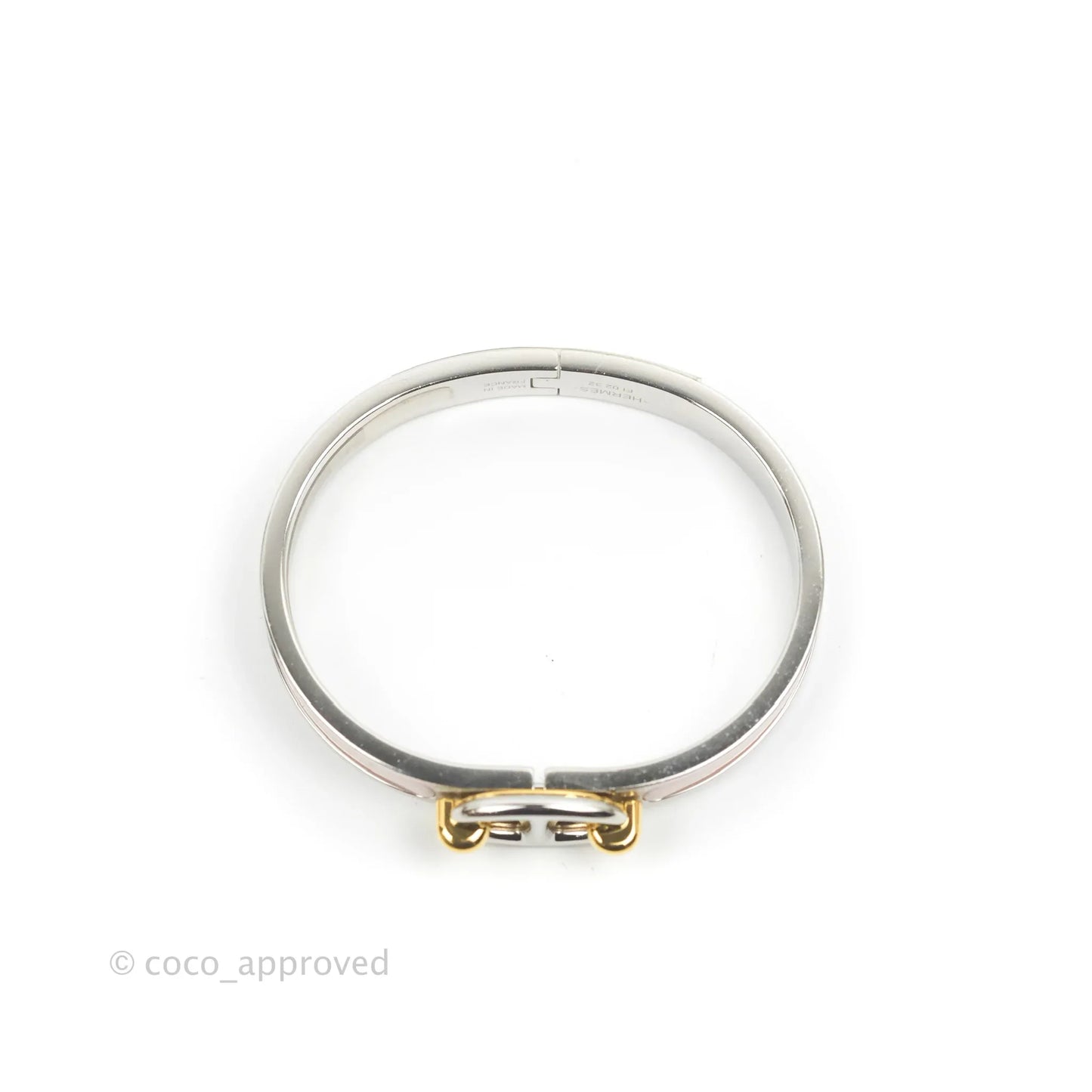 Hermes Mini Clic Chaine d'Ancre Bracelet PM Rose Candeur