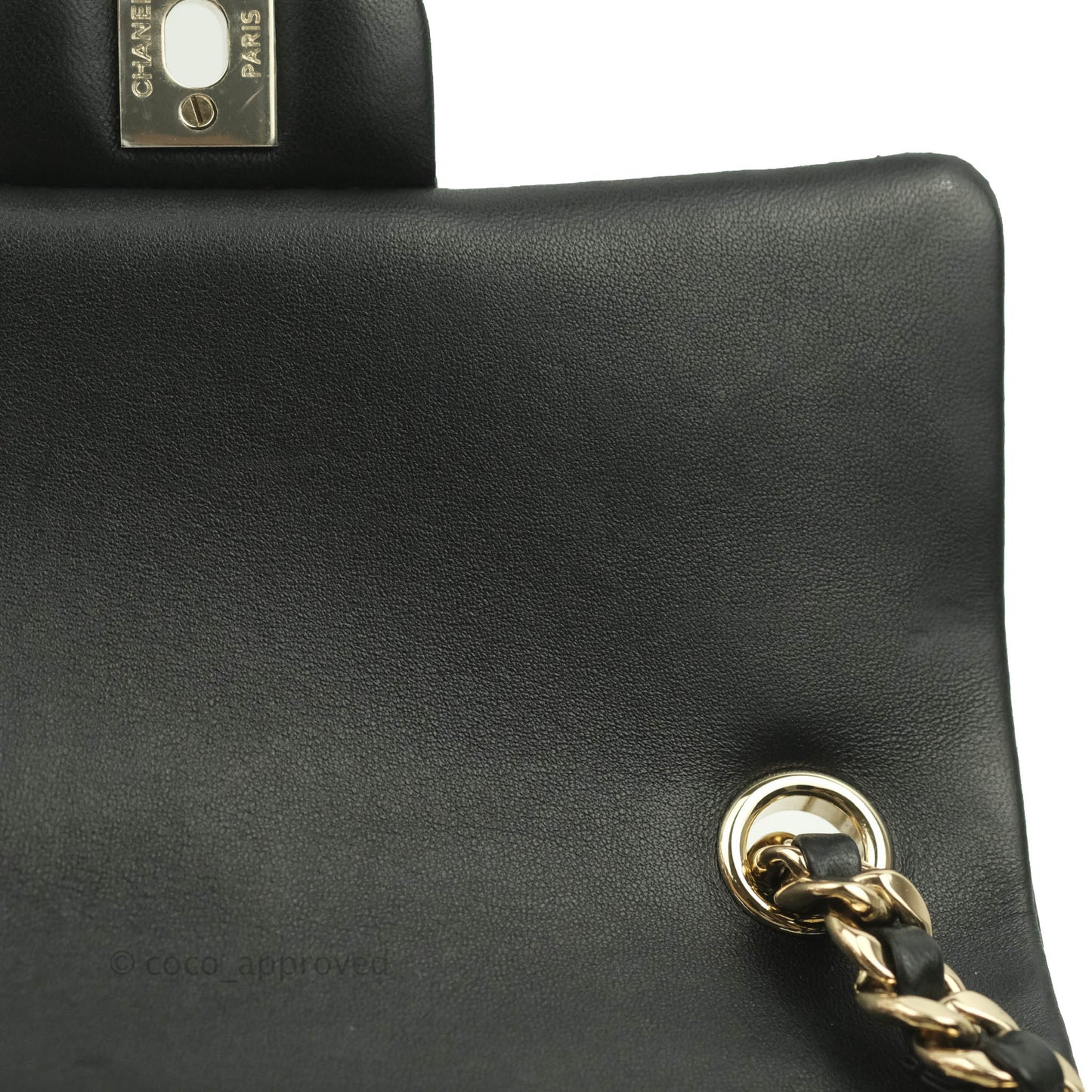 Chanel Quilted Mini Rectangular Lambskin Black Flap With Charms Gold Hardware 21C
