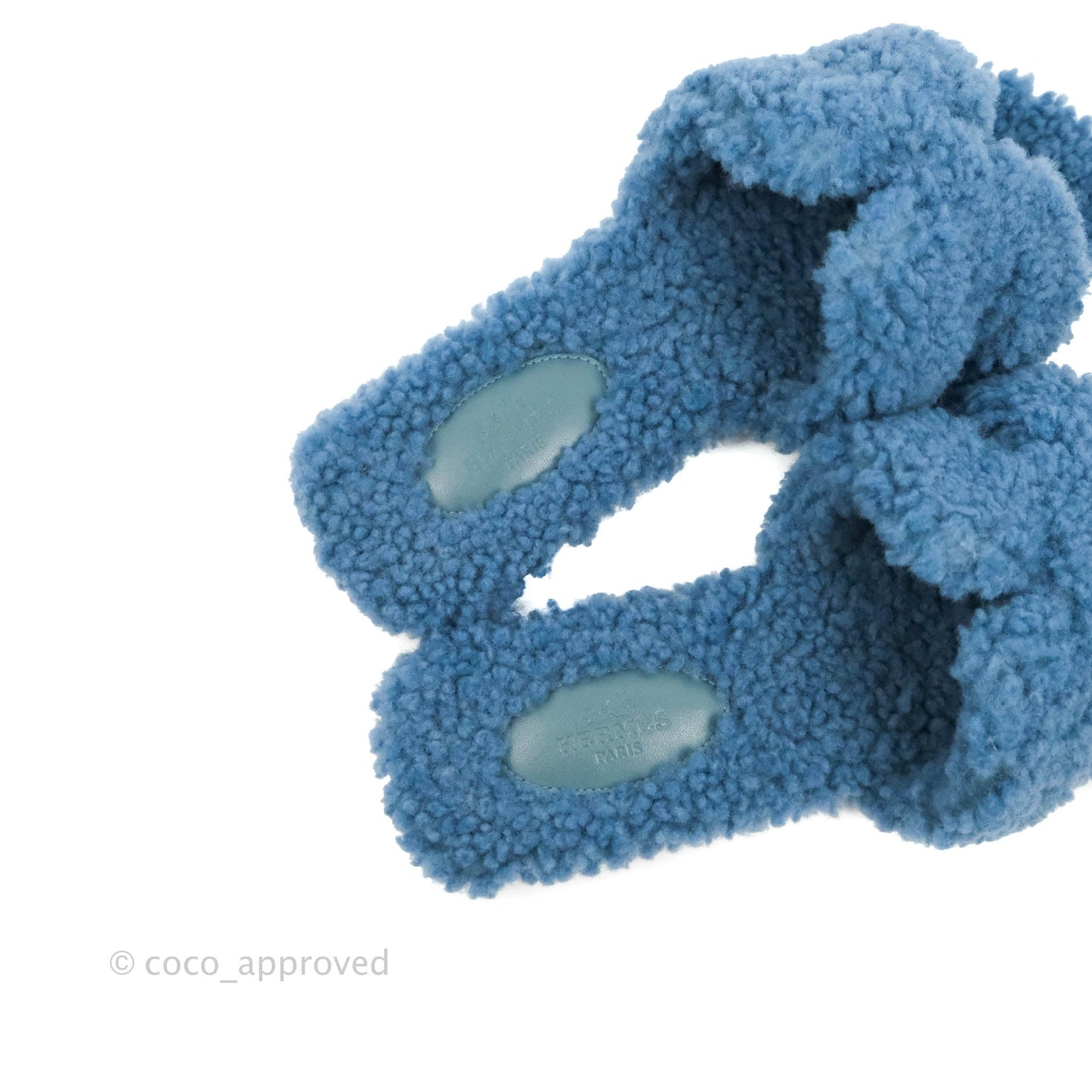 Hermès Teddy Oran Sandals in Bleu Size 37