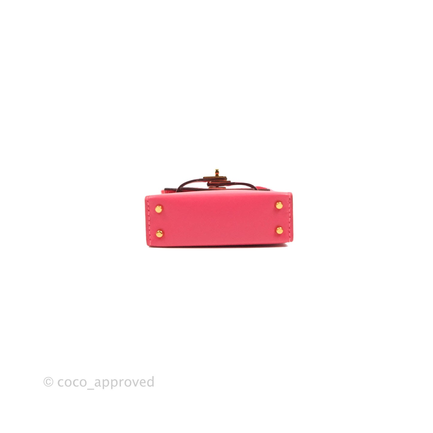 Hermès Kelly Twilly Around Bag Charm Pink Tadelakt Gold Hardware
