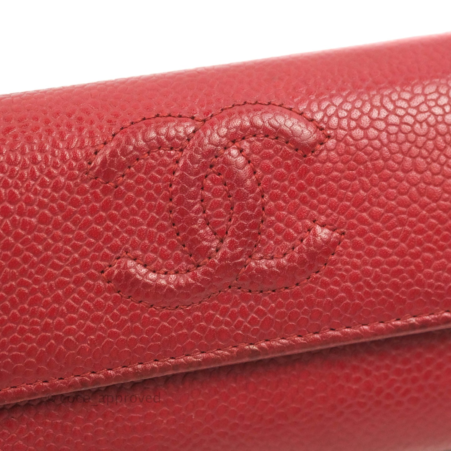Chanel Timeless Business Card Holder Interlocking CC Logo Wallet