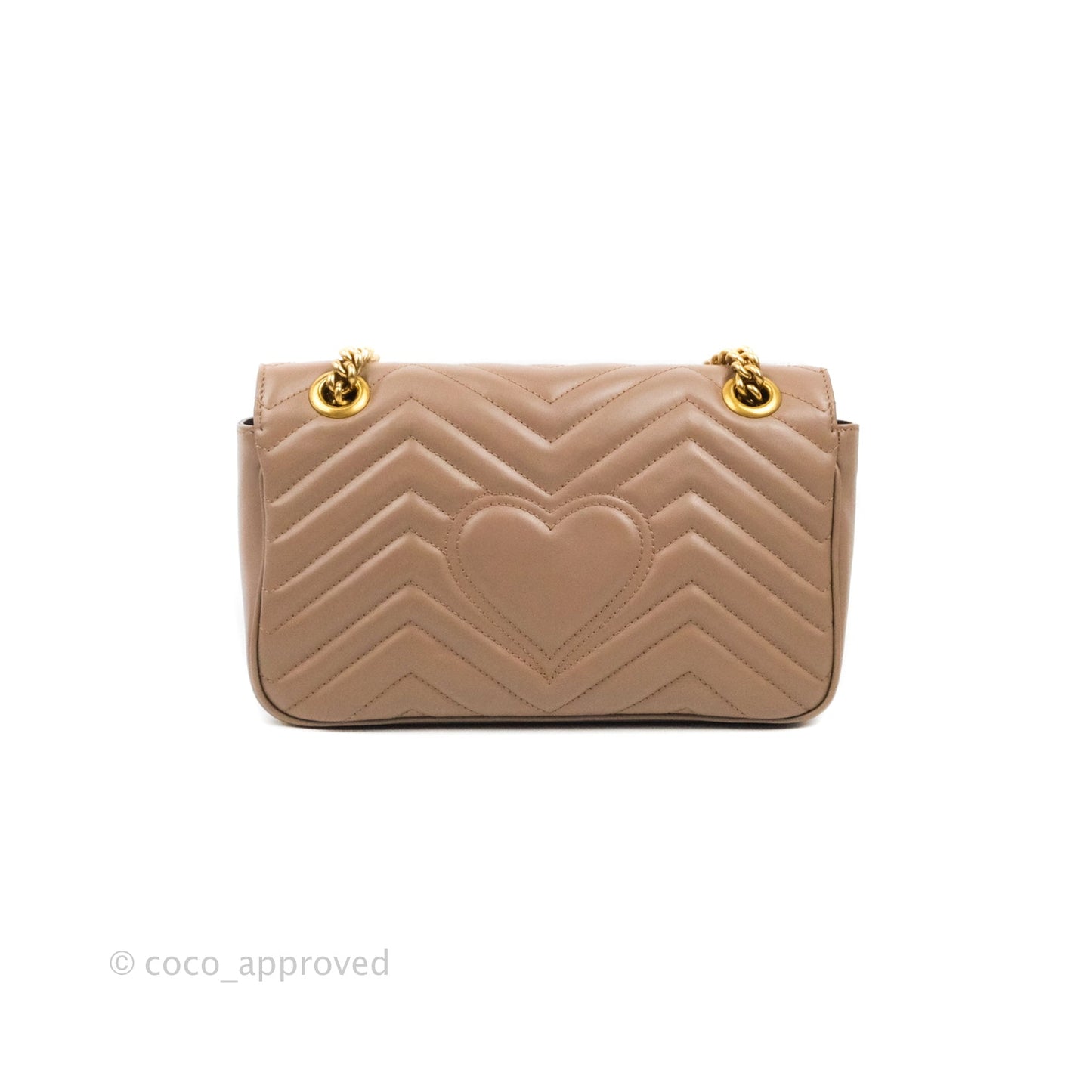 Gucci GG Marmont Matelassé Leather Small Bag Dusty Pink