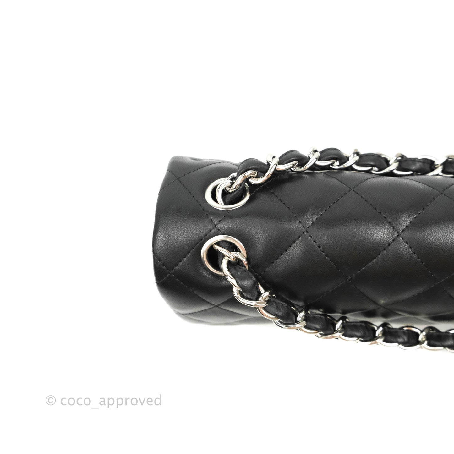 Chanel Jumbo Double Flap Black Lambskin Silver Hardware⁣⁣