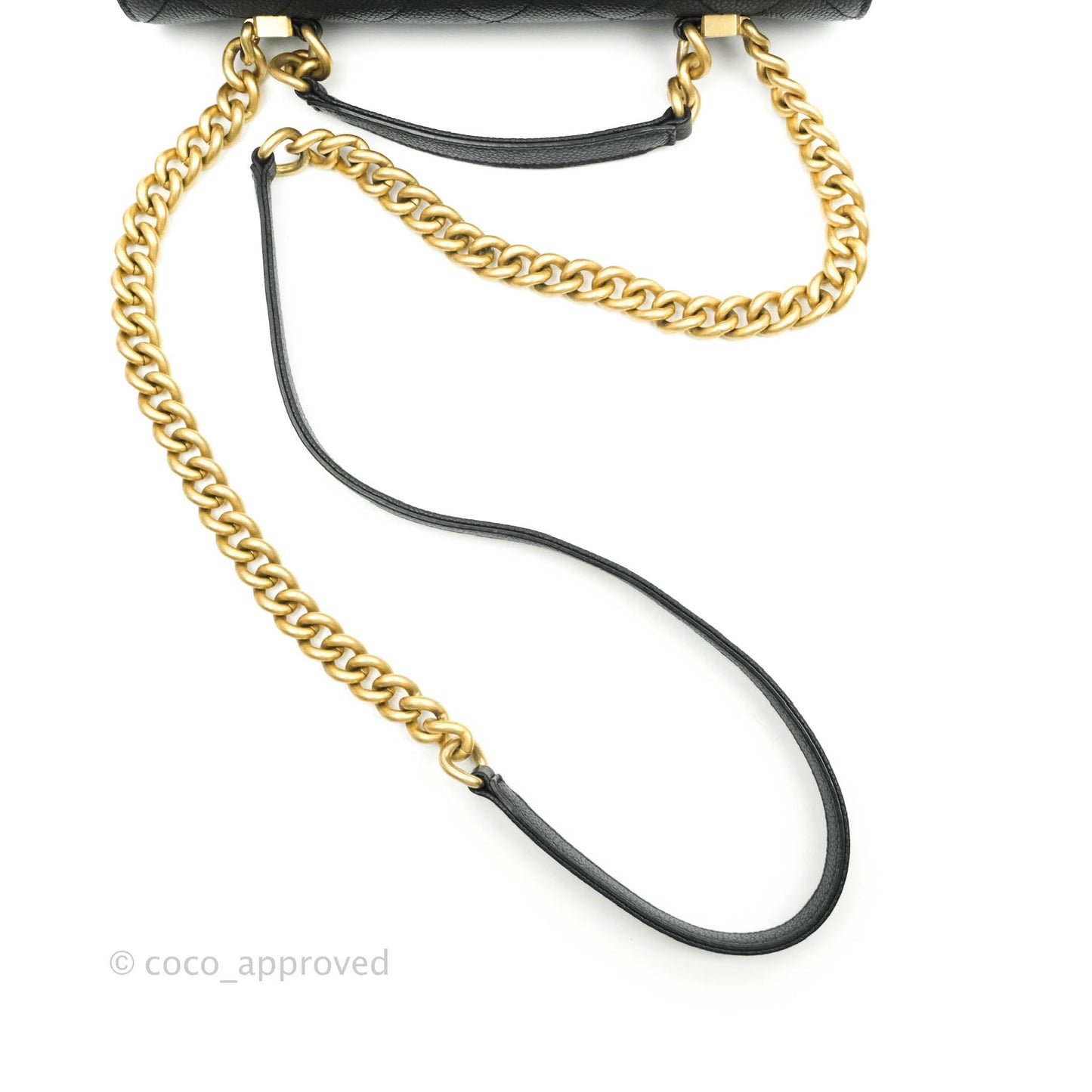 Chanel Chic Affinity Small Grained Calfskin Black Aged Gold Hardware