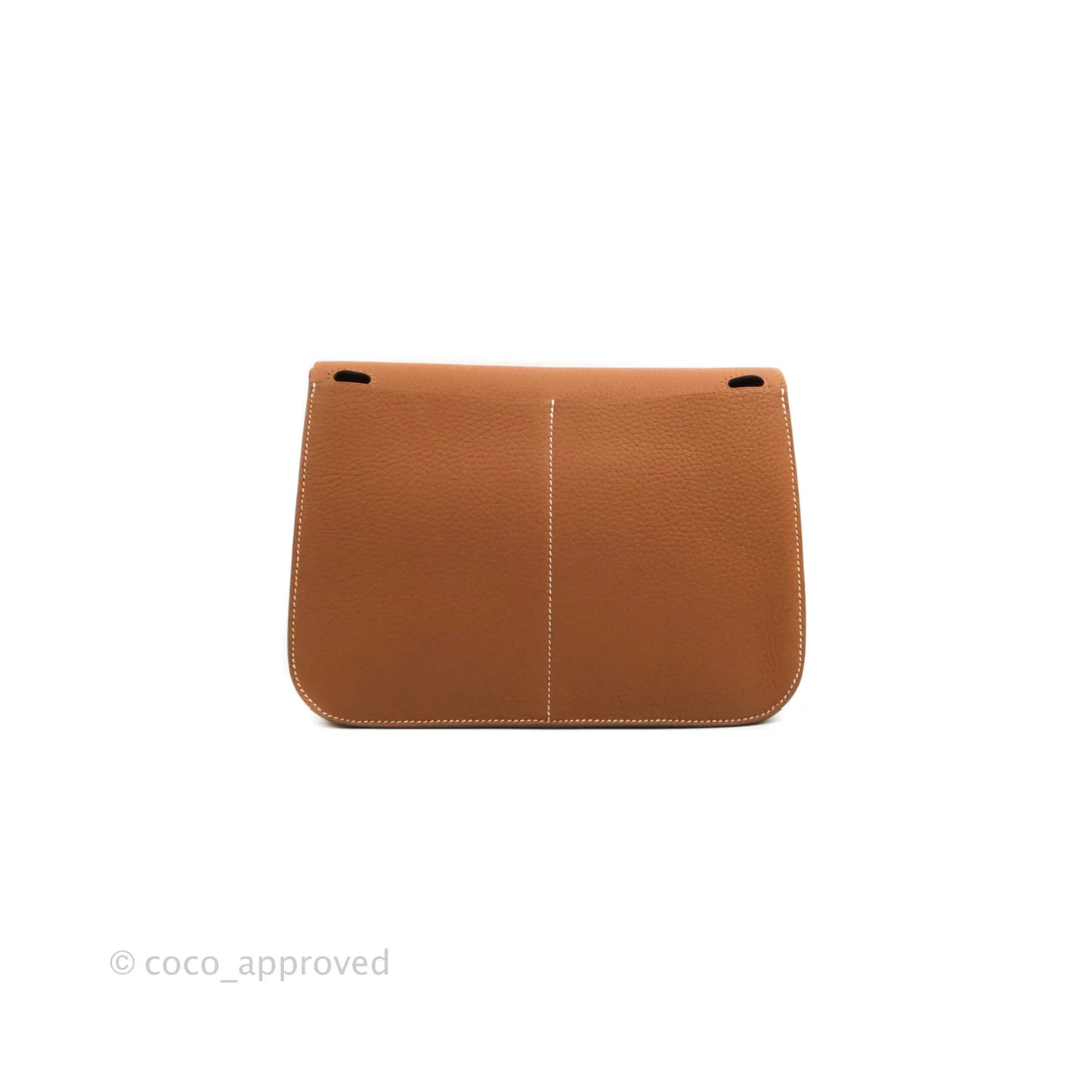Hermès Halzan 25 Gold Clemence Palladium Hardware