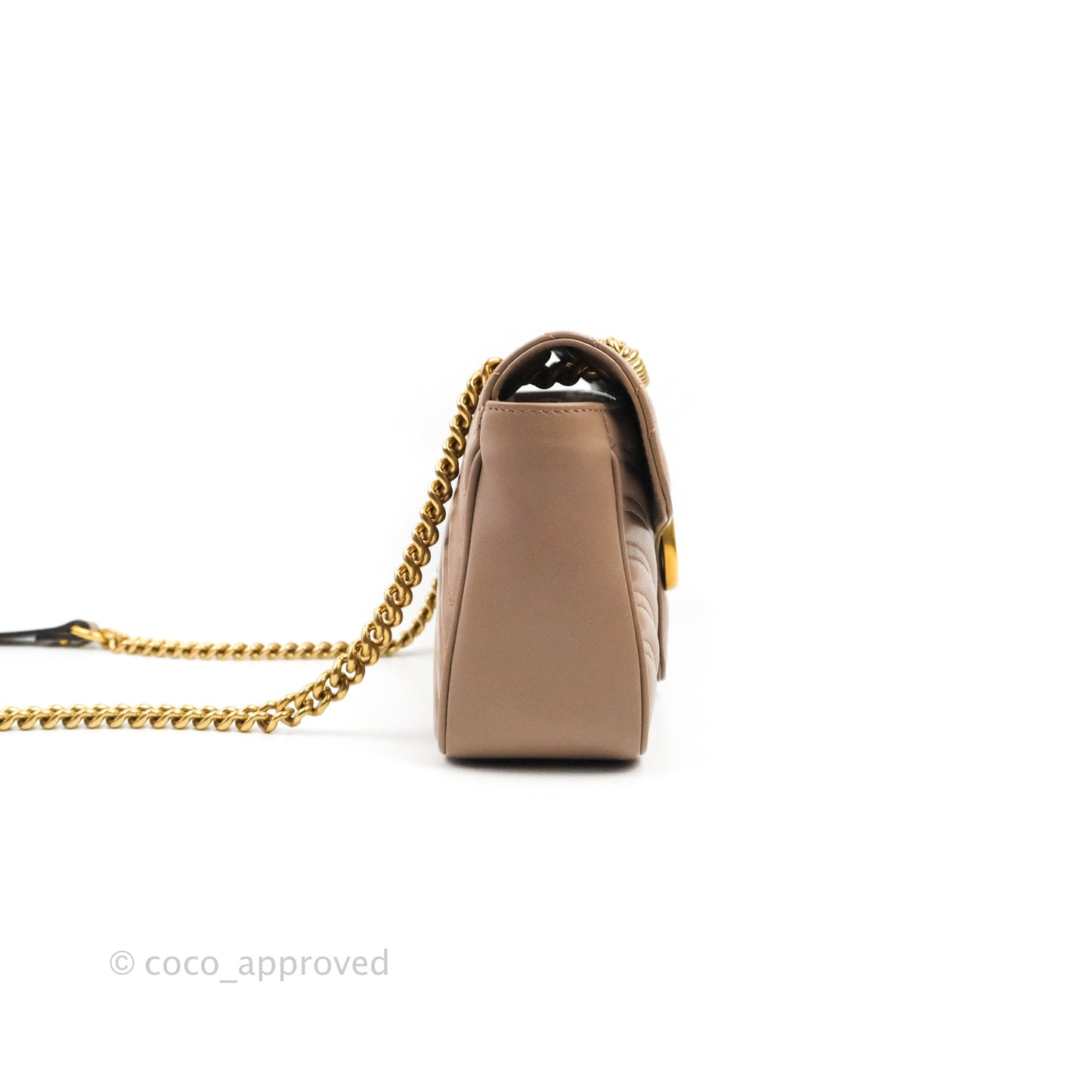 Gucci GG Marmont Matelassé Leather Small Bag Dusty Pink
