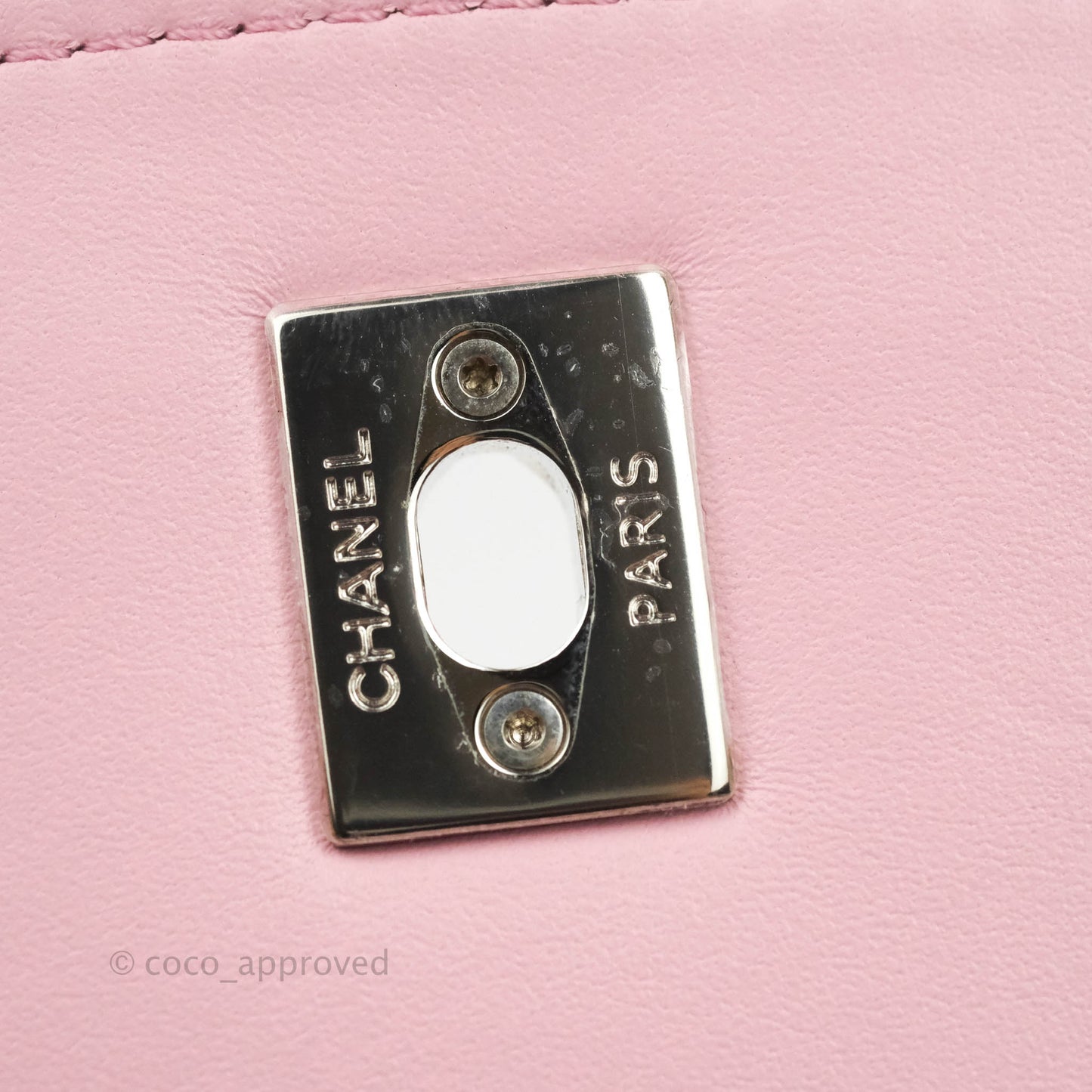 Chanel Stitched Ring My Bag Flap Crossbody Pink Calfskin