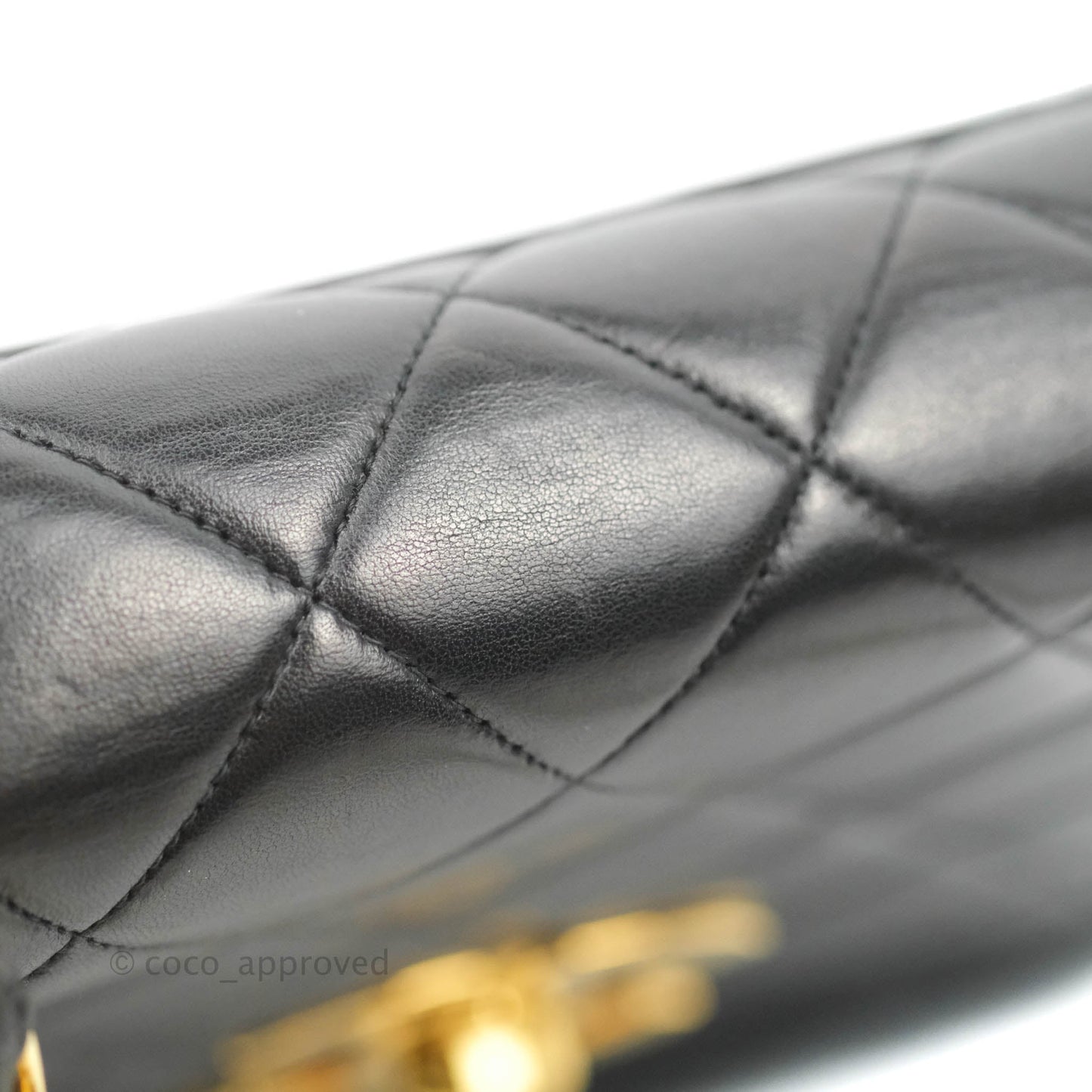 Chanel Quilted XL Vintage Black Lambskin Large 24K CC Bag