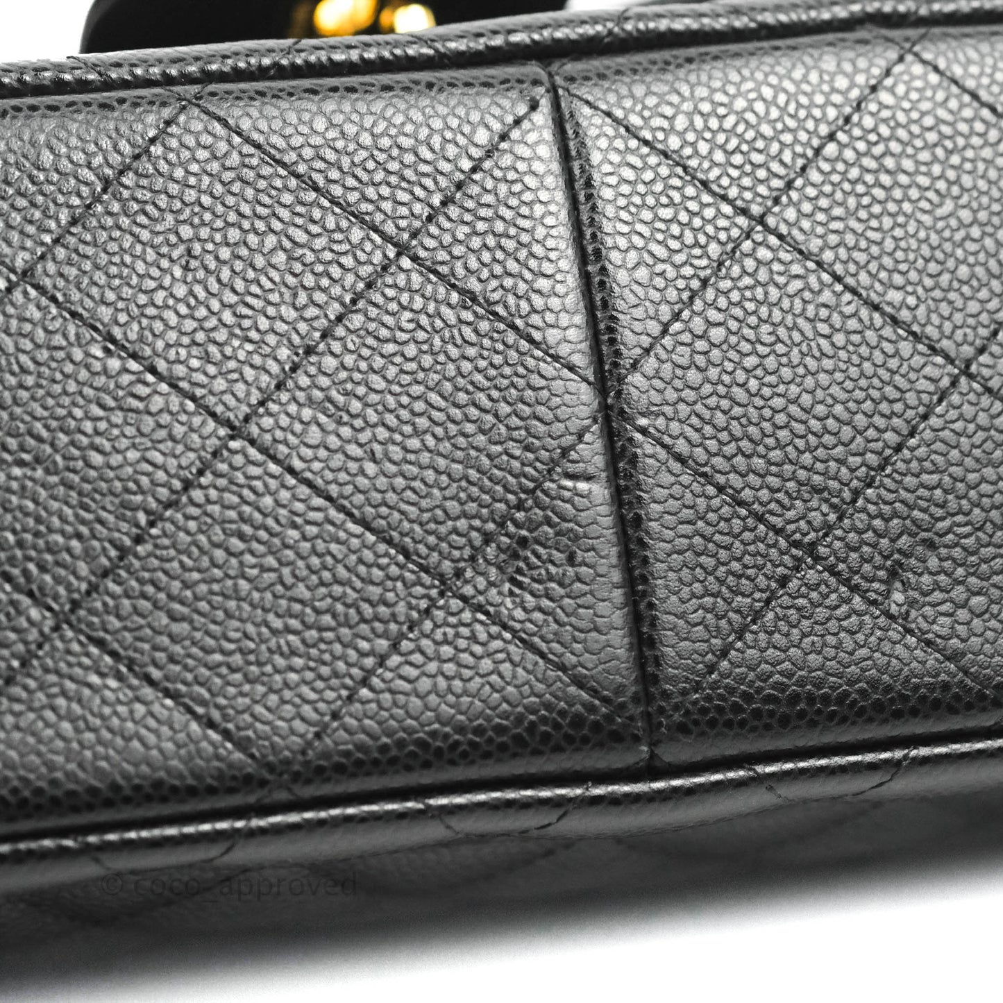 Chanel Jumbo Double Flap Black Caviar Gold Hardware⁣⁣