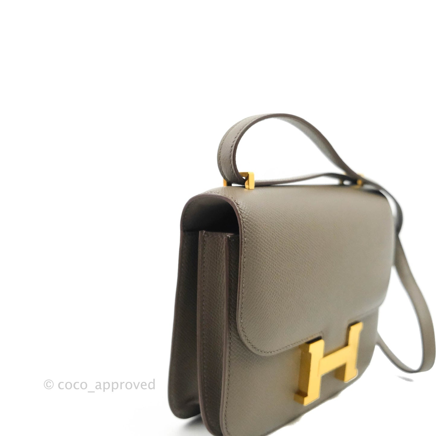 Hermès Constance Mini 18cm Etaine Epsom Gold Hardware