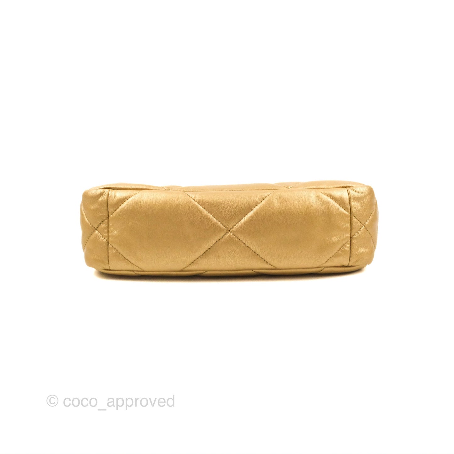 Chanel 19 Small Metallic Gold Lambskin Mixed Hardware