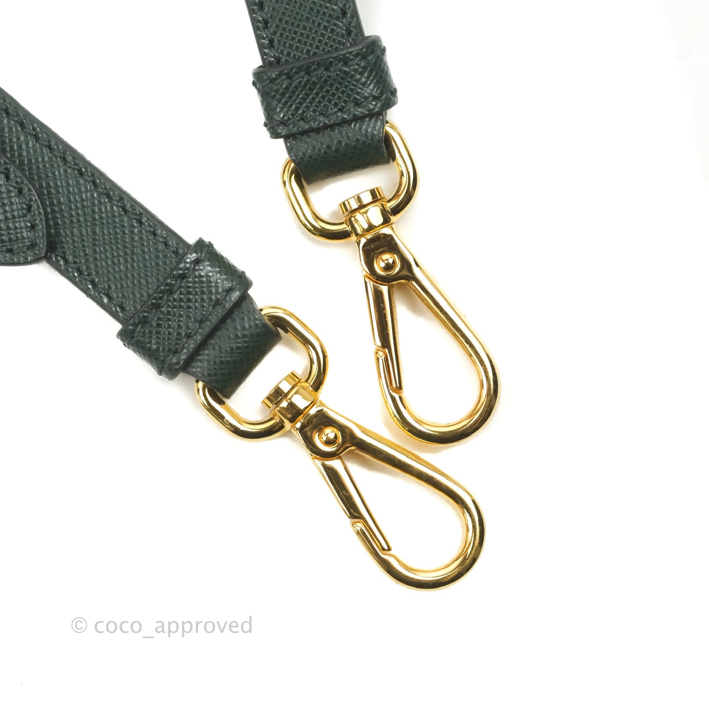 Prada Small Saffiano Lux Galleria Bag Emerald