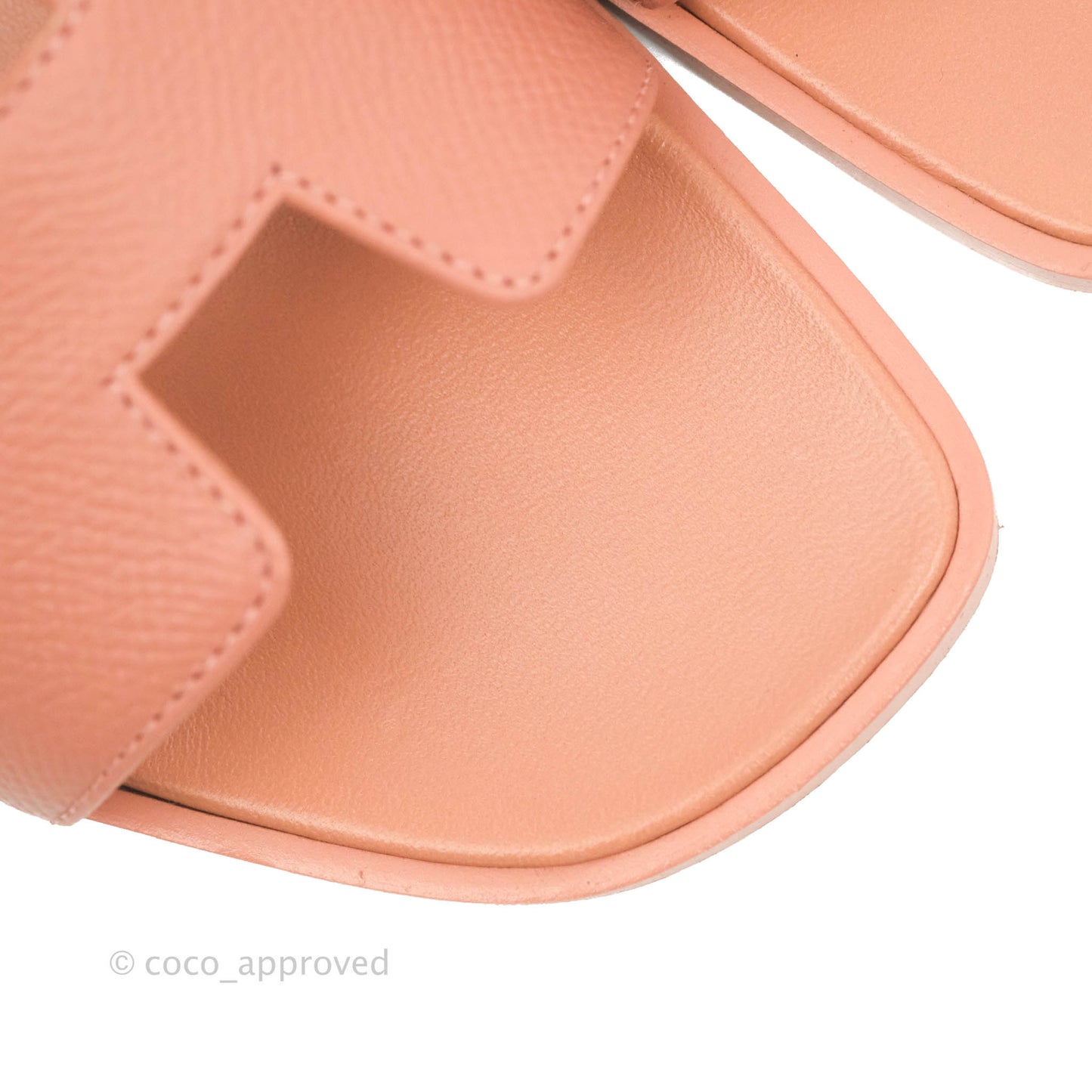 Hermès Oran Sandals Epsom in Pink Size 36