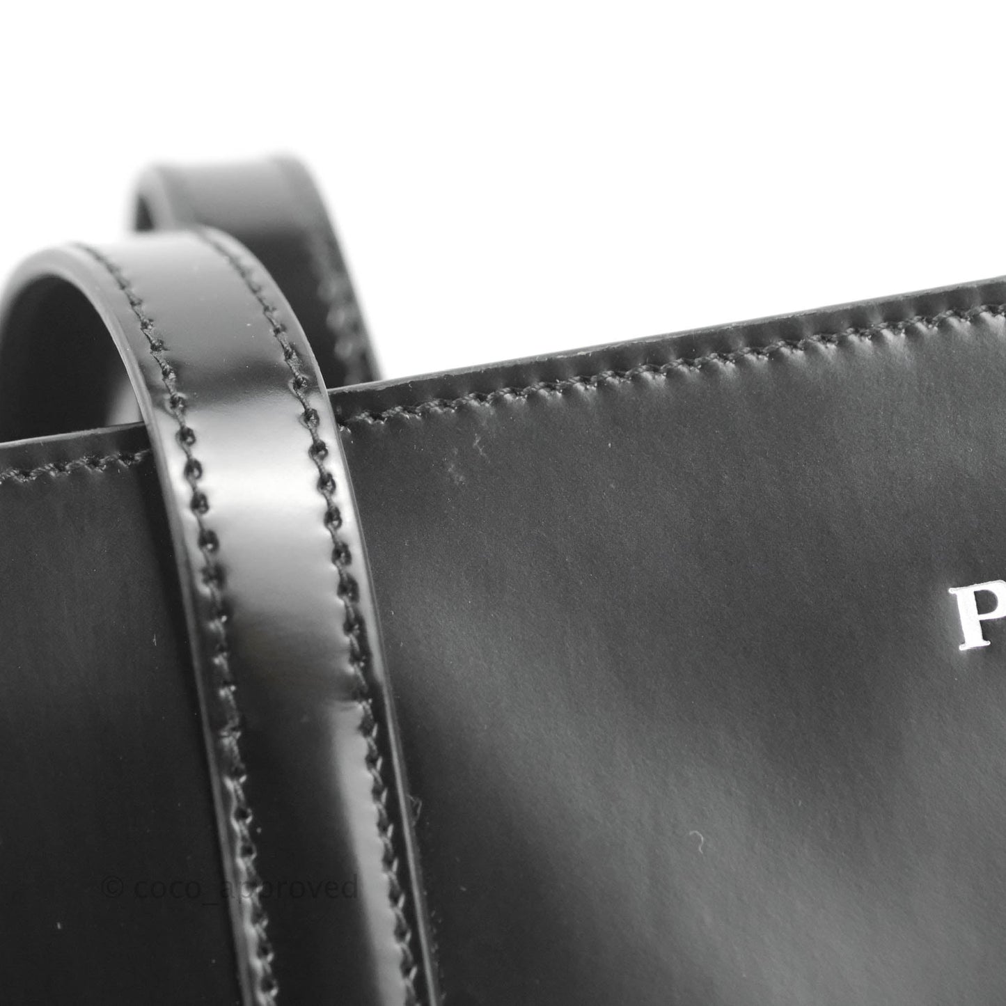 Prada Re-Edition 1995 Brushed-leather Medium Handbag Black