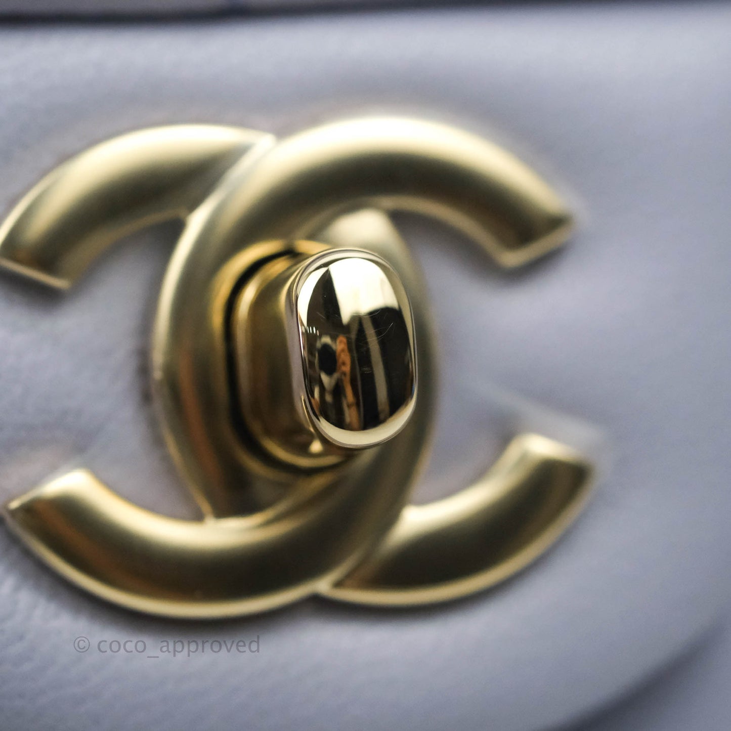 Chanel Top Handle Mini Rectangular Flap Bag Lilac Lambskin Gold Hardware