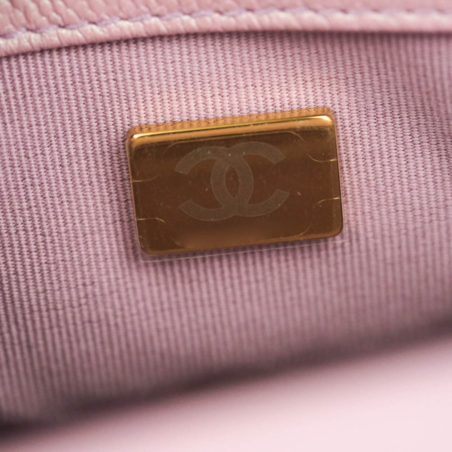 Chanel Quilted My Perfect Mini Iridescent Pink Caviar Aged Gold Hardware 21K