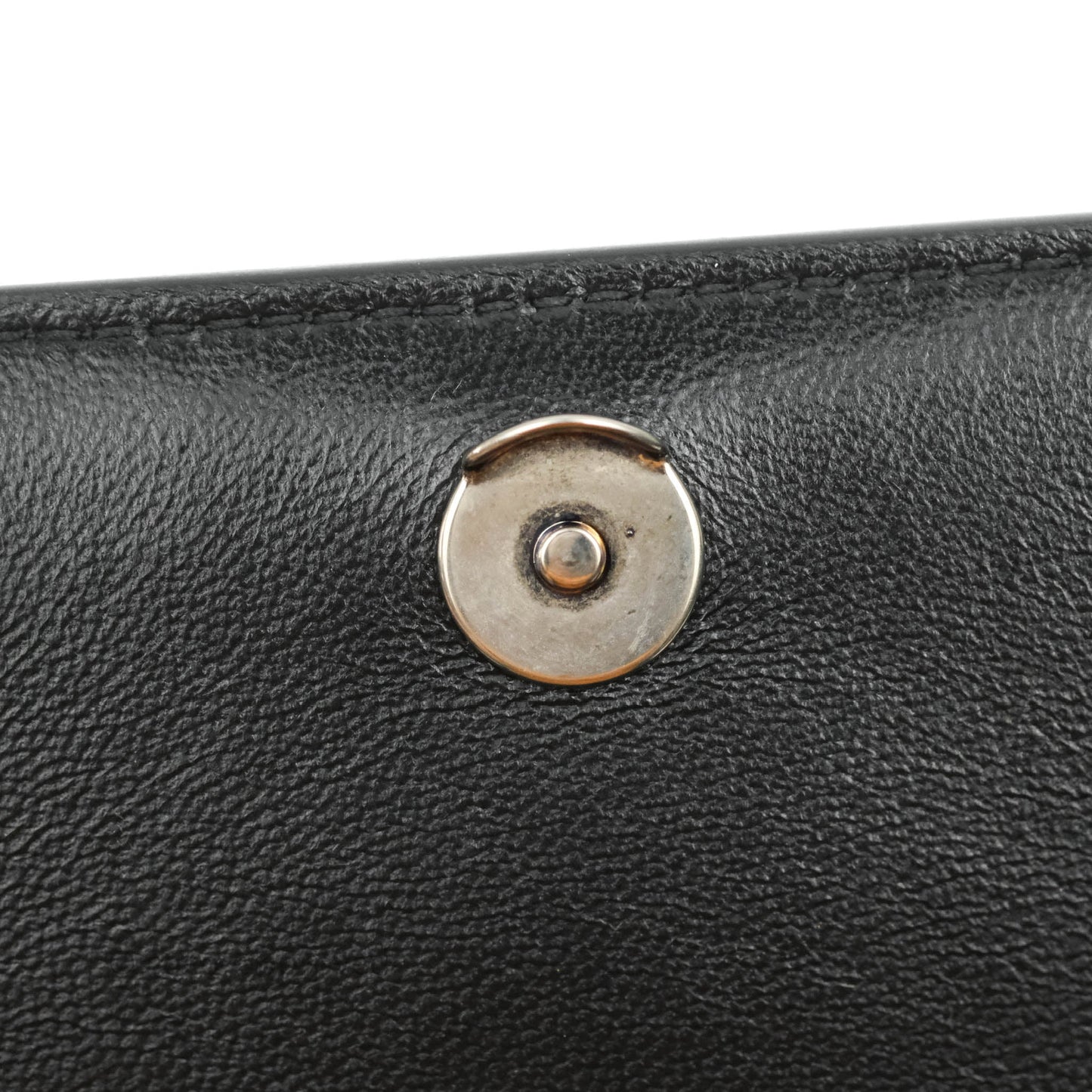 Balenciaga Small B Bag Black Box Calfskin Silver Hardware