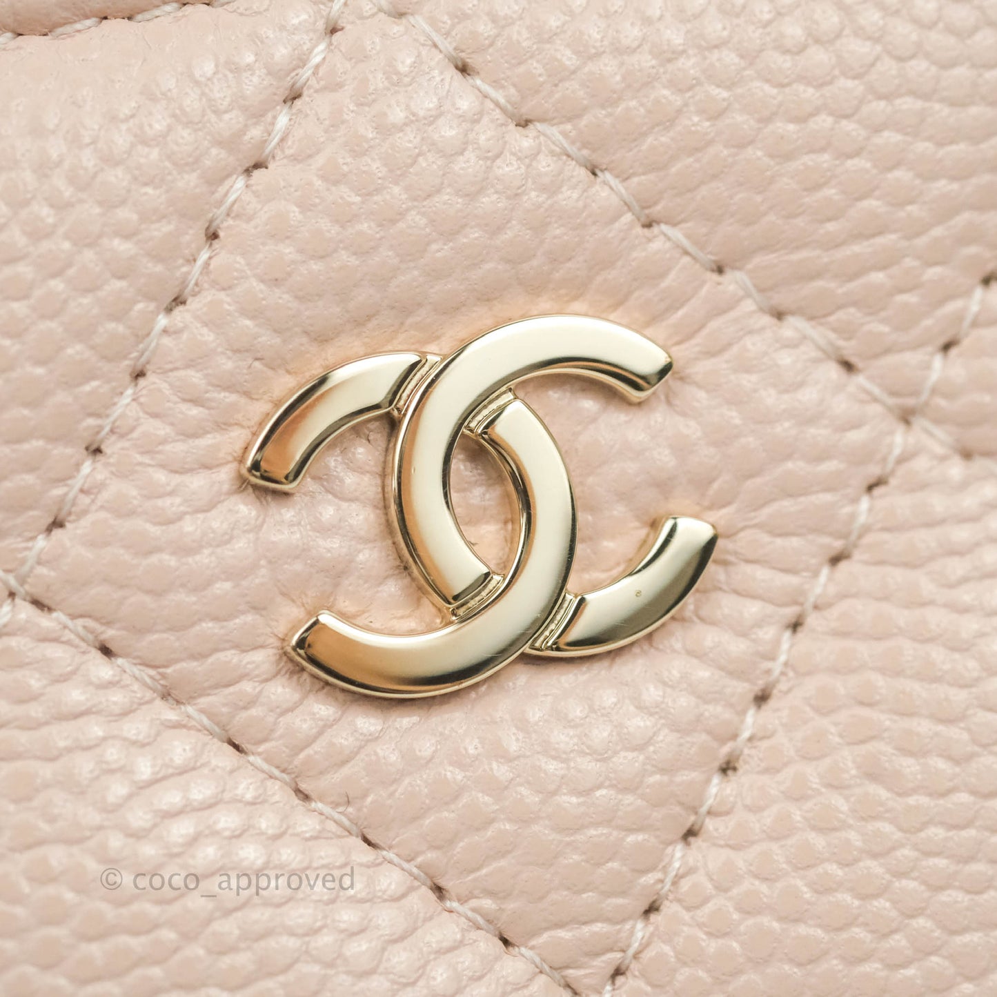 Chanel Classic Mini Vanity With Chain Light Pink Caviar Gold Hardware
