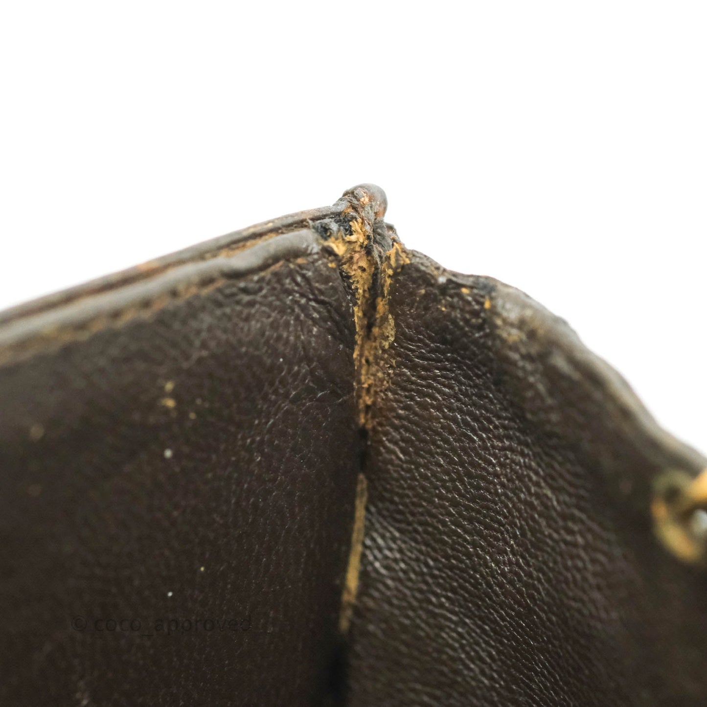 Chanel Vintage Brown Crocodile Leather Shoulder Bag Gold Hardware