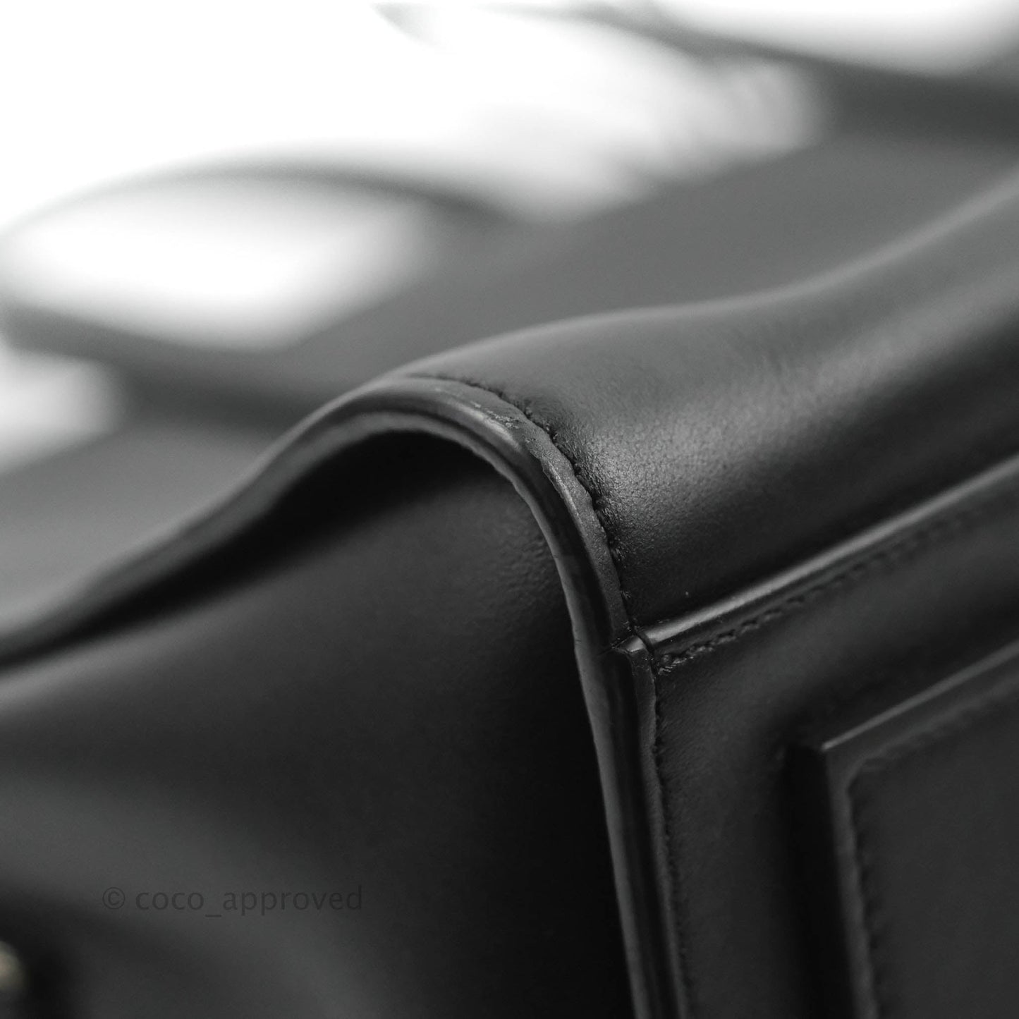 Saint Laurent Larger Jane Bag Black Silver Hardware