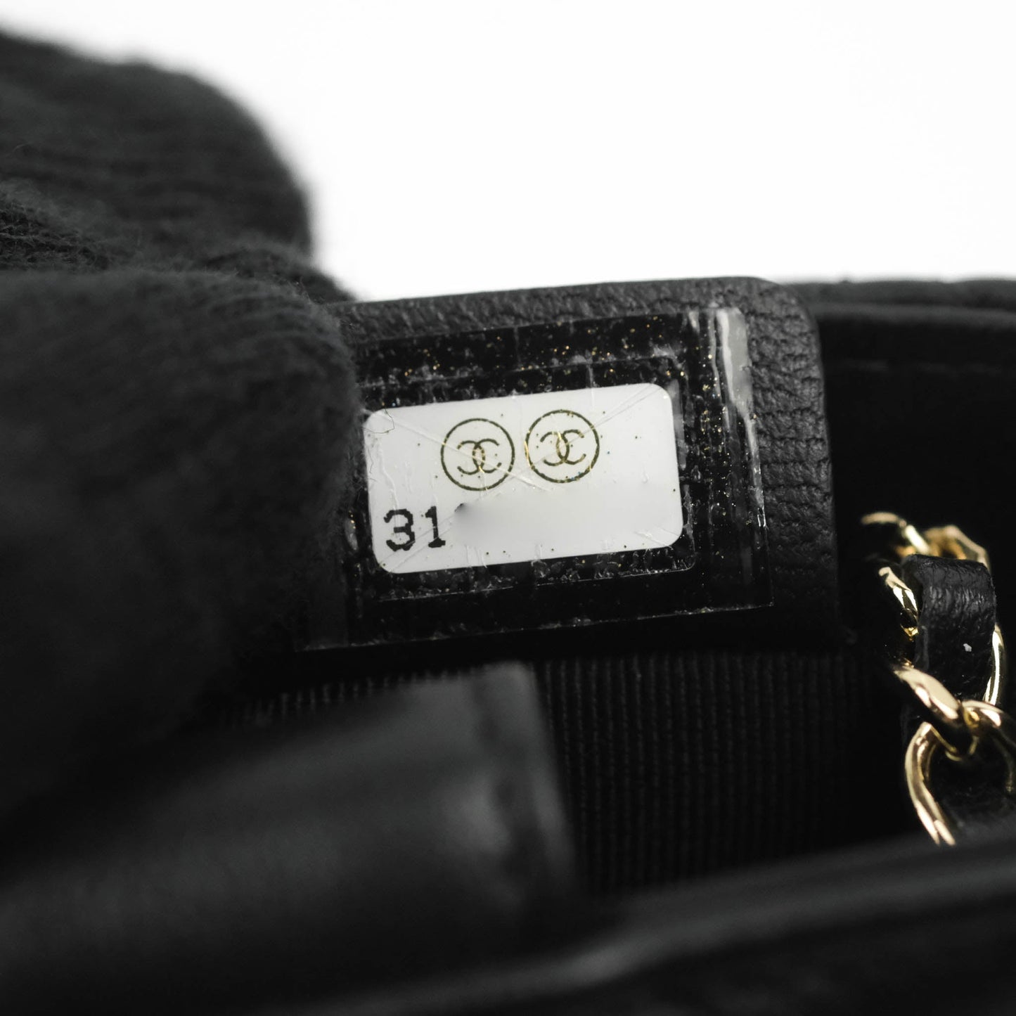 Chanel Mini Clutch With Chain Black Lambskin Gold Hardware 22C