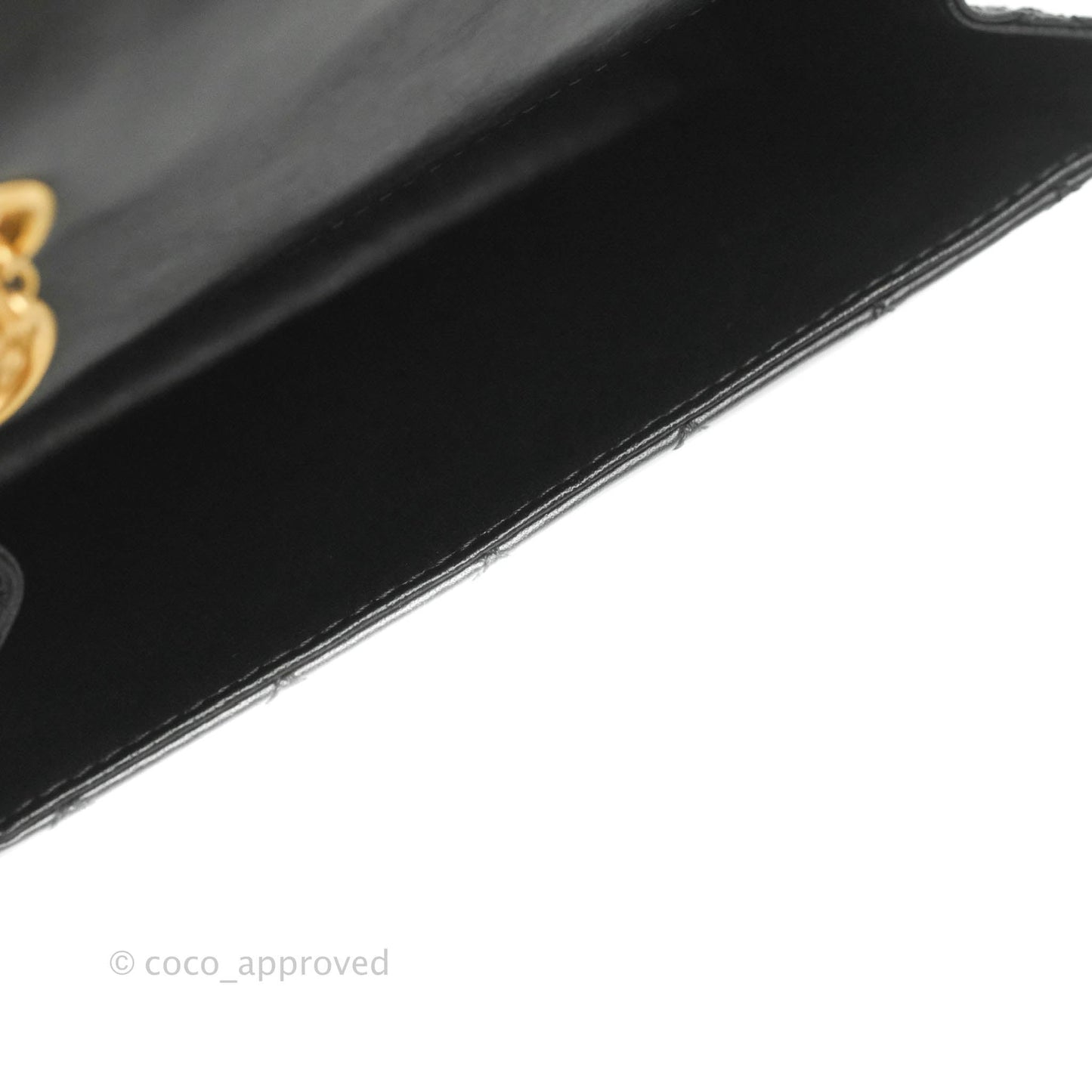 Chanel Mini Reissue 224 Black Aged Calfskin Aged Gold Hardware