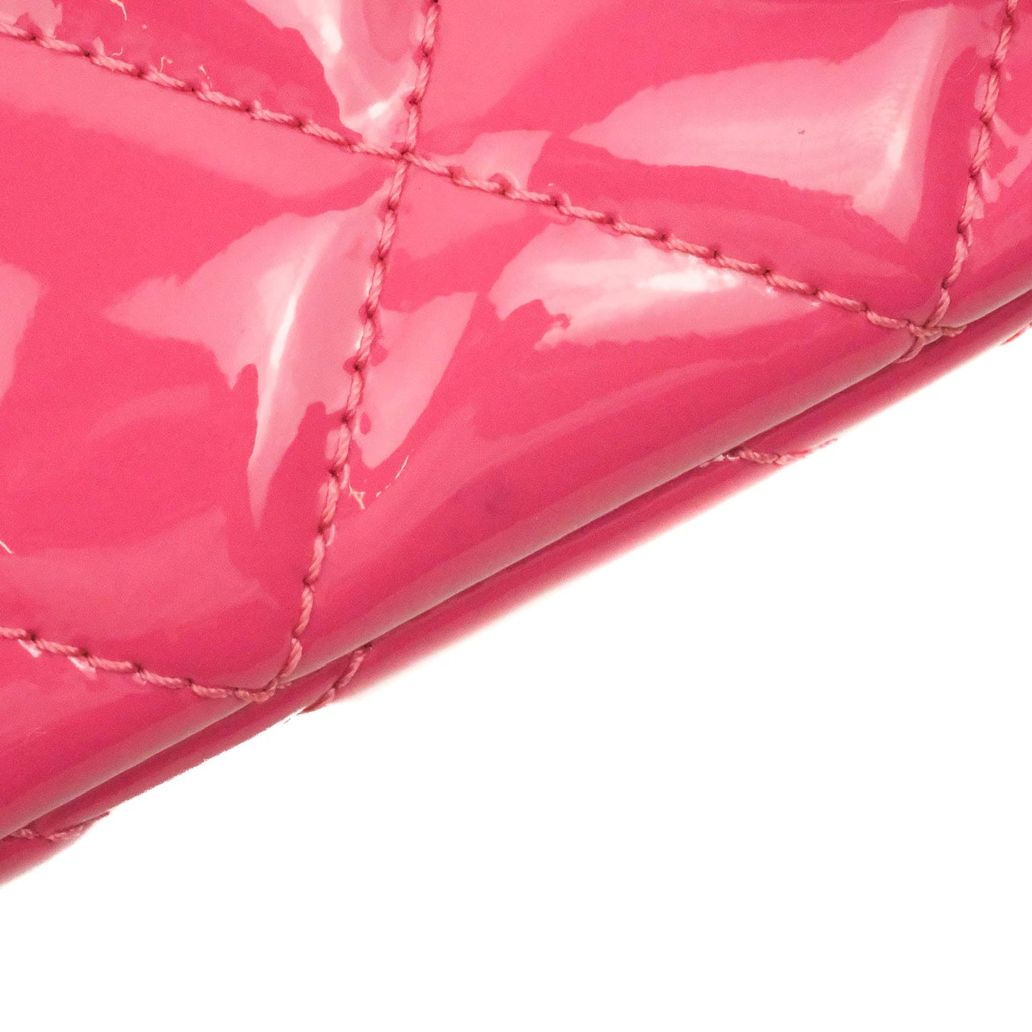 Chanel Coco Shine Small Flap Quilted Patent Calfskin Pink Silver Hardware