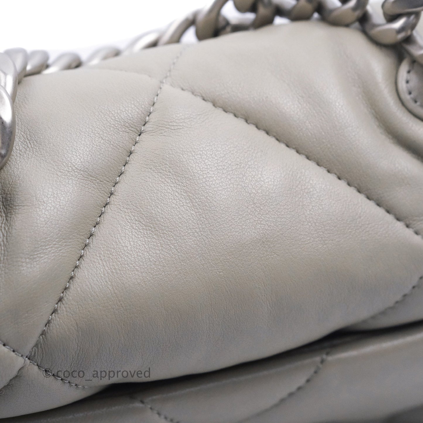 Chanel 19 Small Grey Mixed Hardware 22C