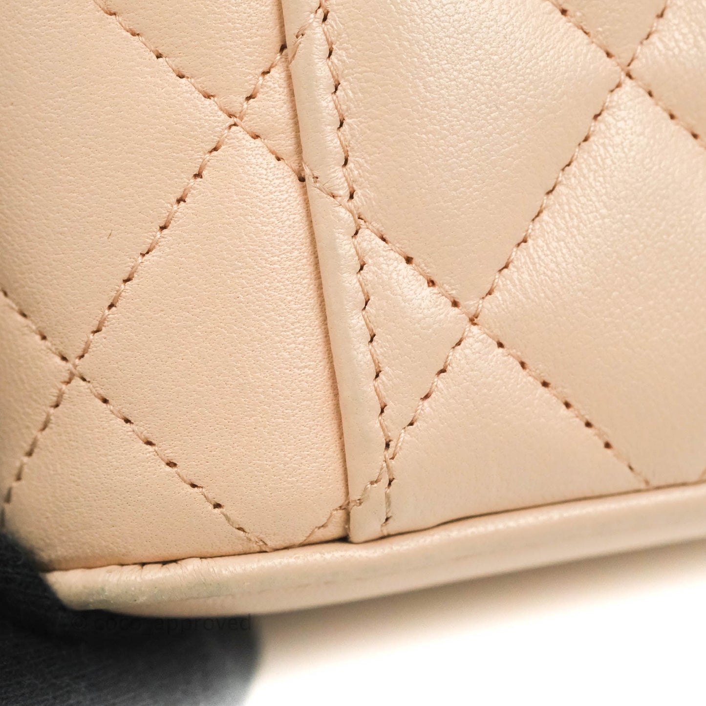 Chanel Classic Mini Pearl Crush Vanity With Chain Light Pink Lambskin Aged Gold Hardware