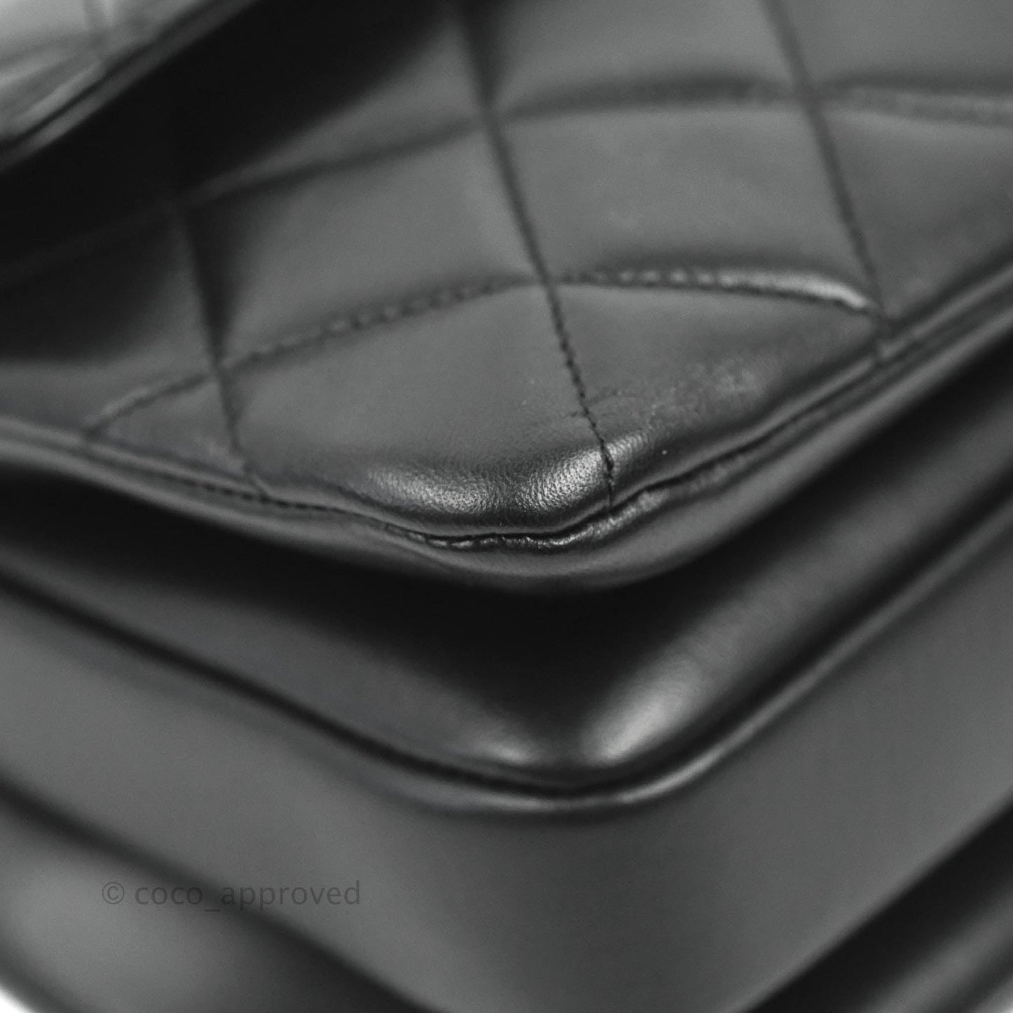 Chanel Small Trendy CC Black Lambskin Gold Hardware
