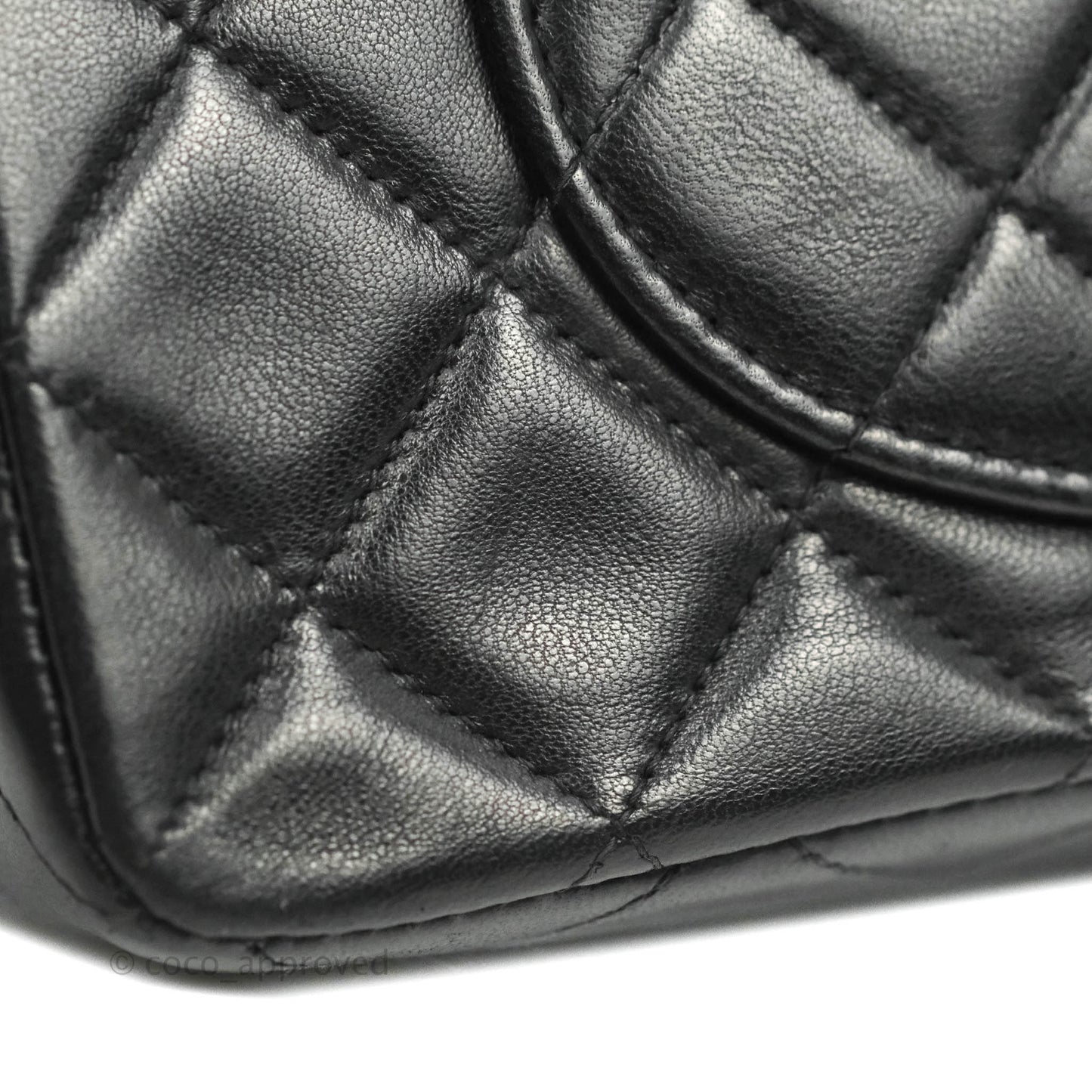 Chanel Classic Vintage Small S/M Flap Black Lambskin 24K Gold Hardware