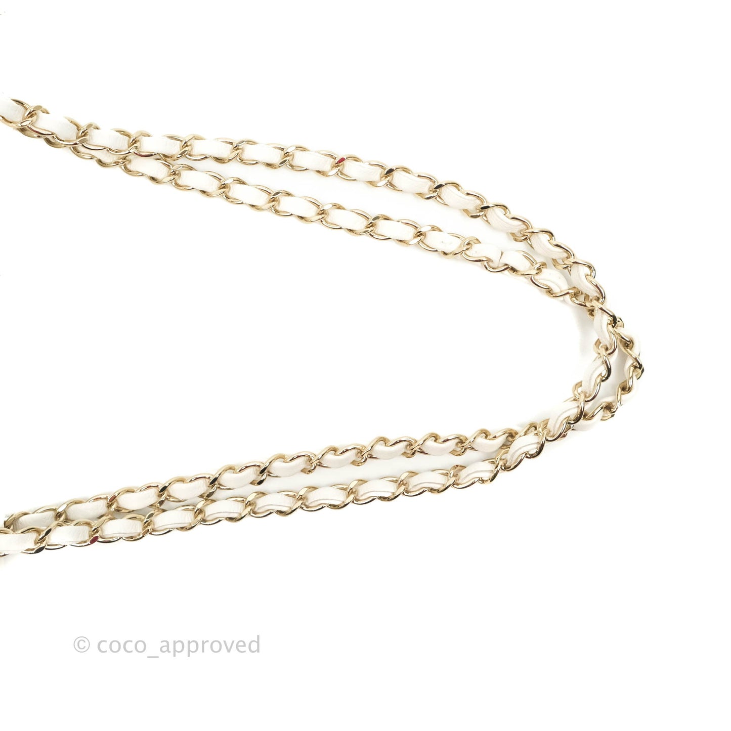 Chanel Small S/M Classic Quilted Flap White Caviar Gold Hardware