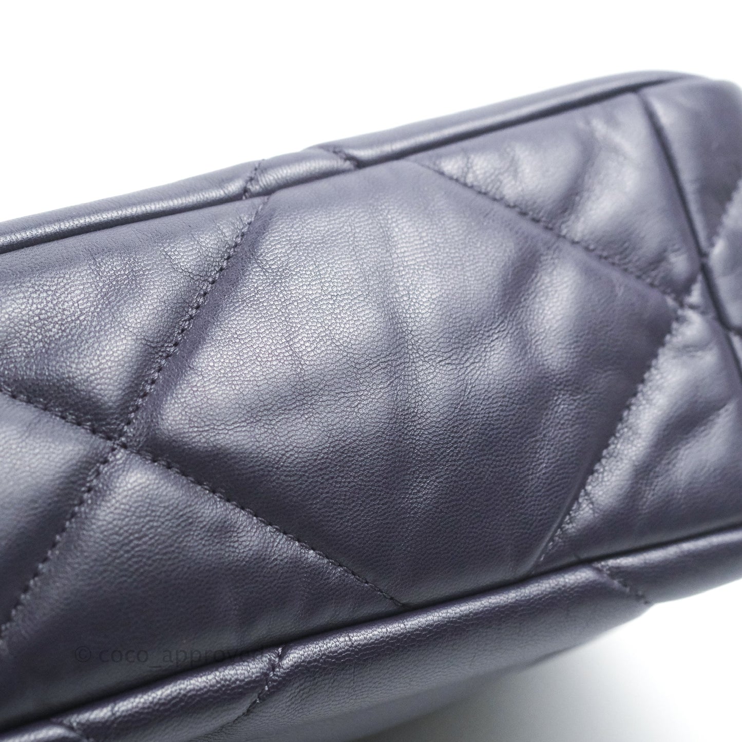 Chanel 19 Medium Dark Purple Mixed Hardware