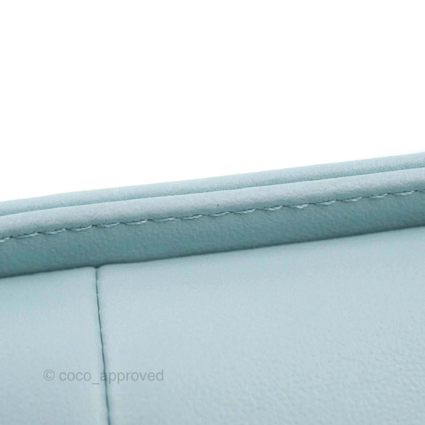 Chanel Quilted Medium Boy Blue Calfskin Matte Silver Hardware