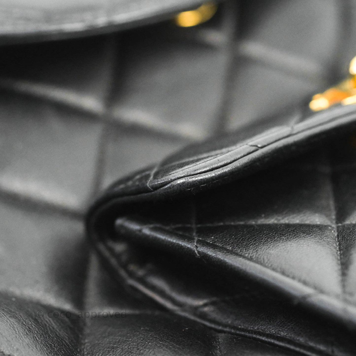 Chanel Vintage CC Duma Backpack Black Lambskin 24K Gold Hardware