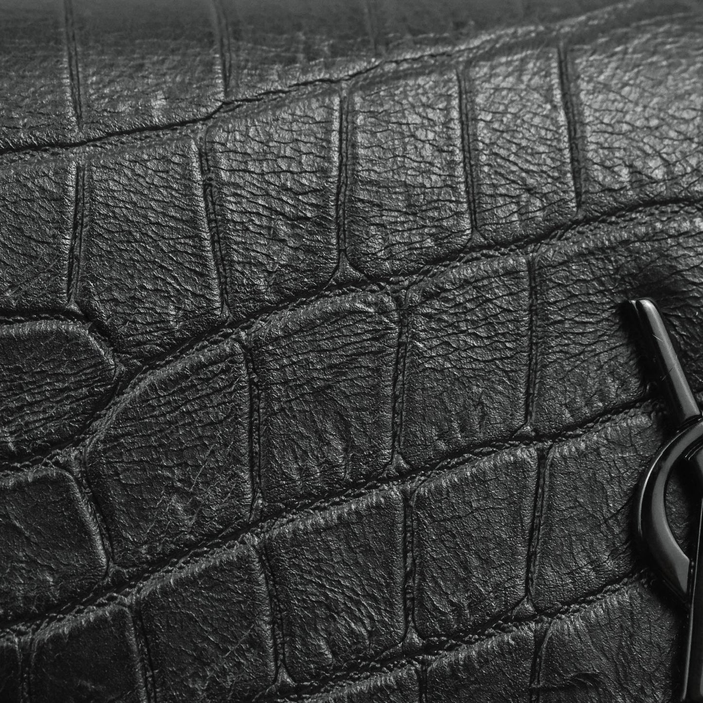 Saint Laurent Wallet on Chain So Black Crocodile-embossed Leather