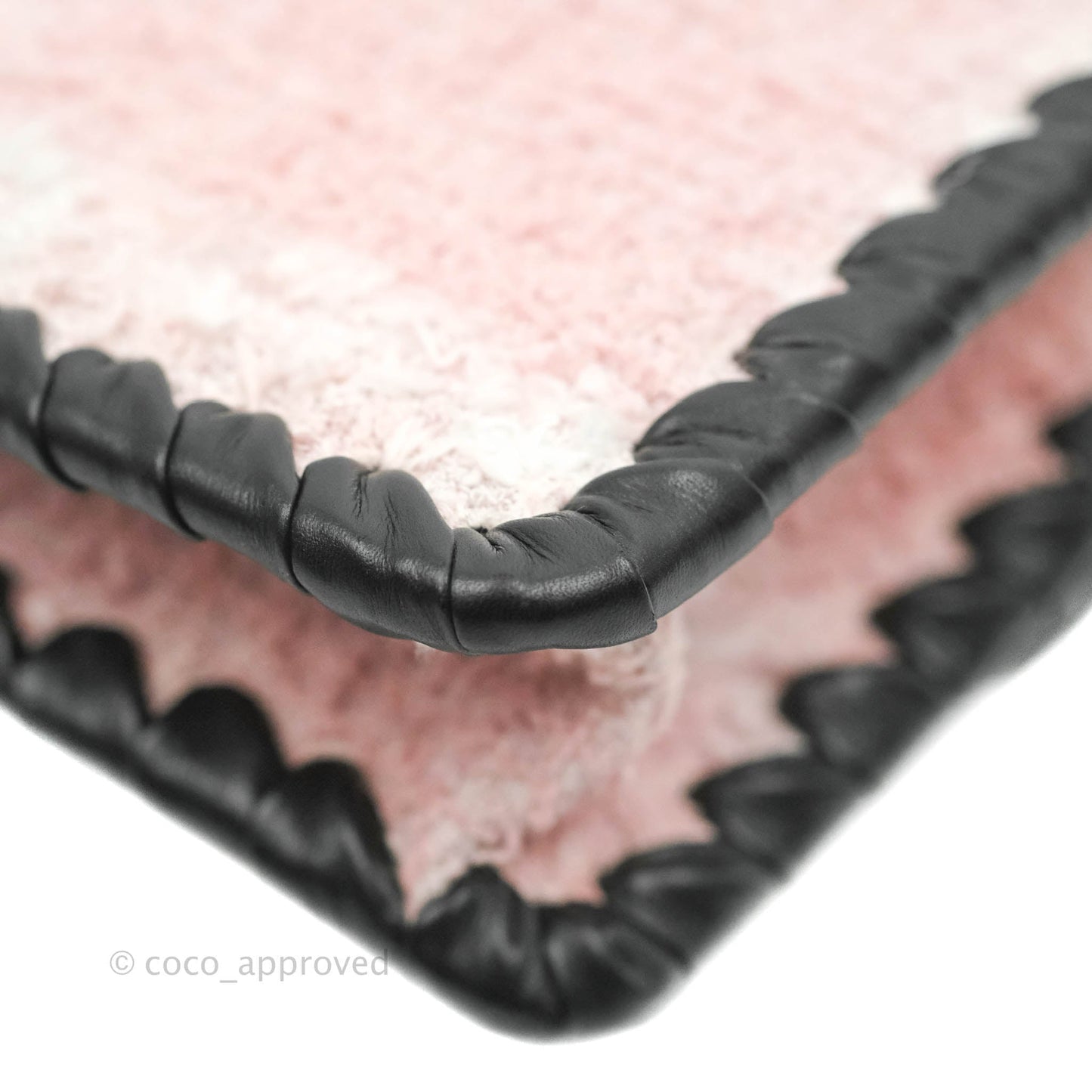 Chanel Mini My Own Frame Flap Pink White Tweed Braided Calfskin 22S