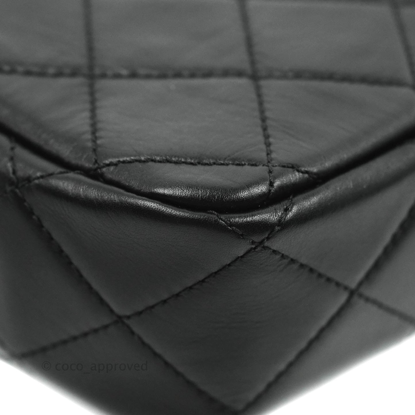 Chanel Quilted Small Crystal Pearls Flap Black Calfskin Gold Hardware 20K