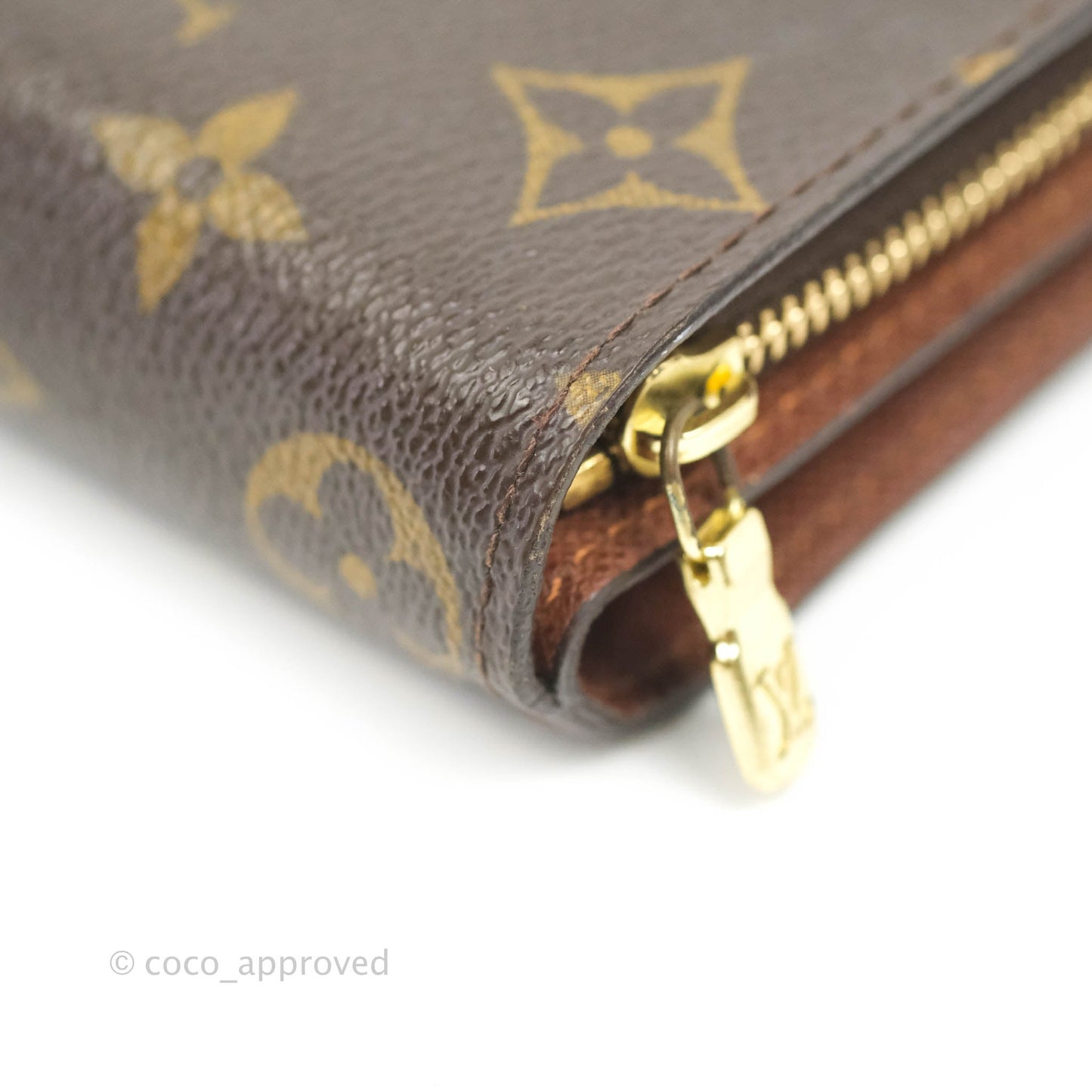 Louis Vuitton Vintage Monogram Canvas Wallet Brown