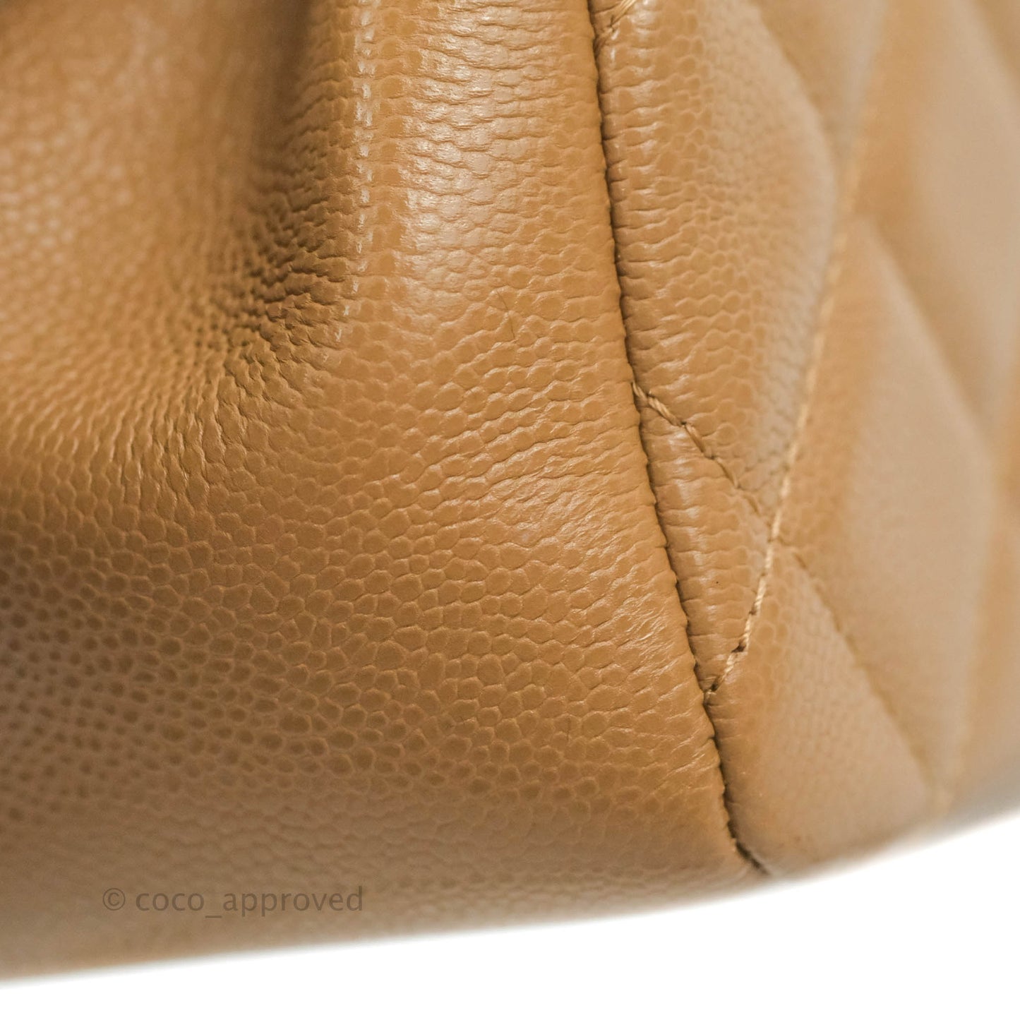Chanel Quilted Medium Business Affinity Flap Caramel Dark Beige Caviar Gold Hardware