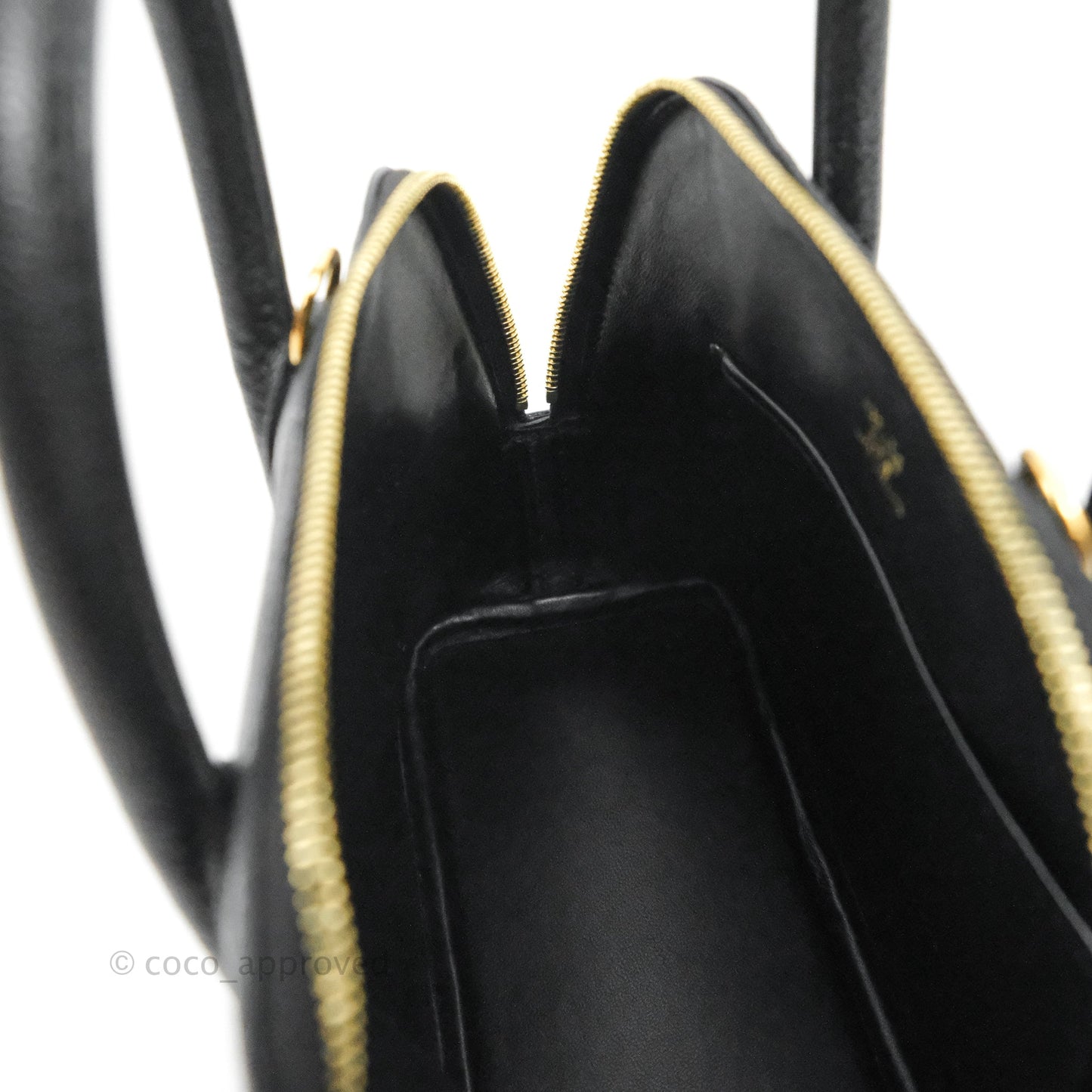 Hermès Bolide Mini 1923 Chevre Mysore Black Gold Hardware