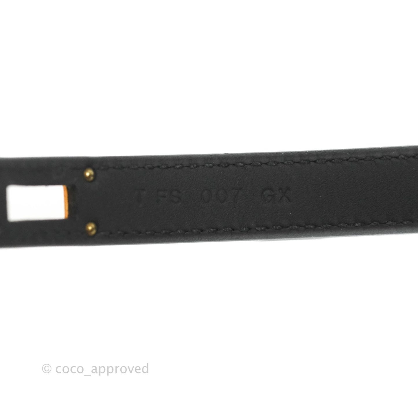 Hermès Kelly Double Tour Bracelet Black Epsom Rose Gold Hardware