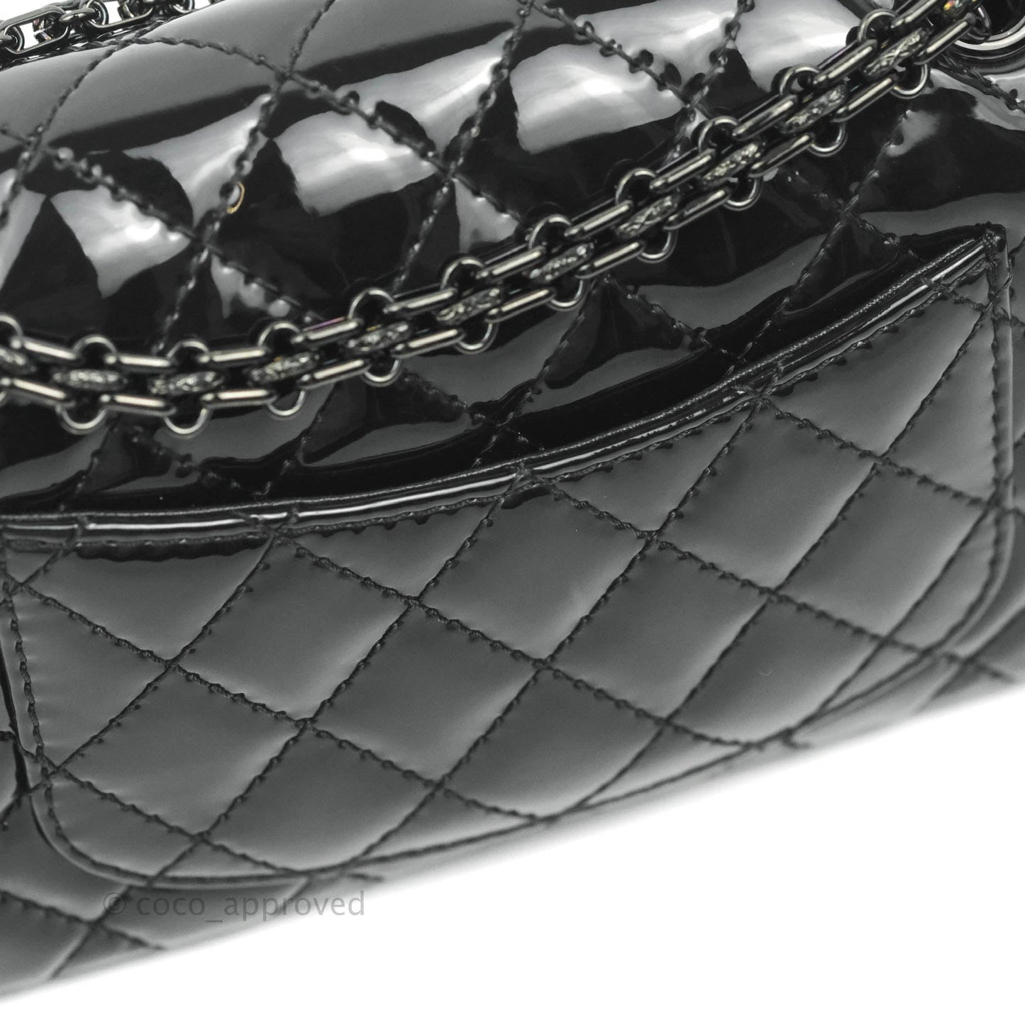 Chanel Quilted Mini Reissue 224 So Black Patent