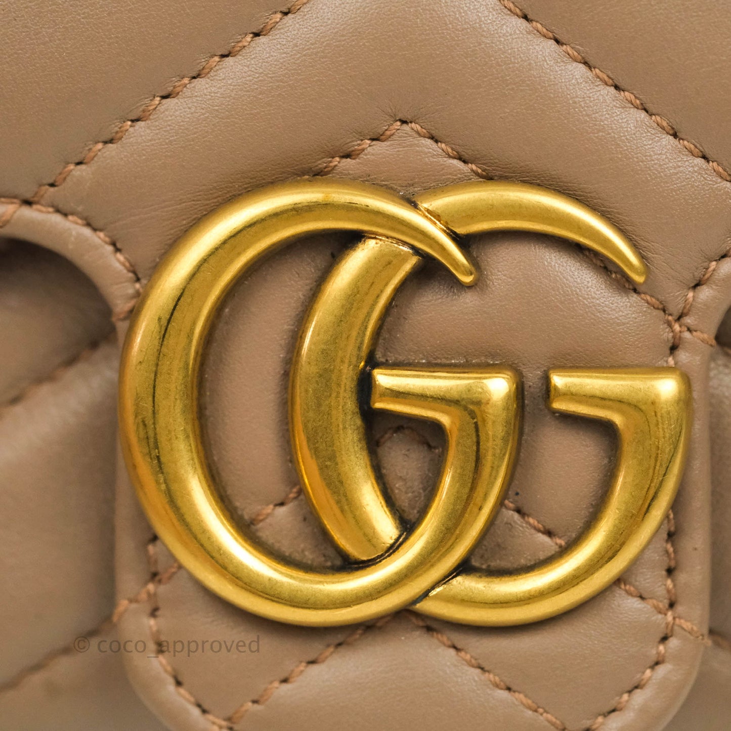 Gucci GG Marmont Matelassé Leather Super Mini Bag Dusty Pink